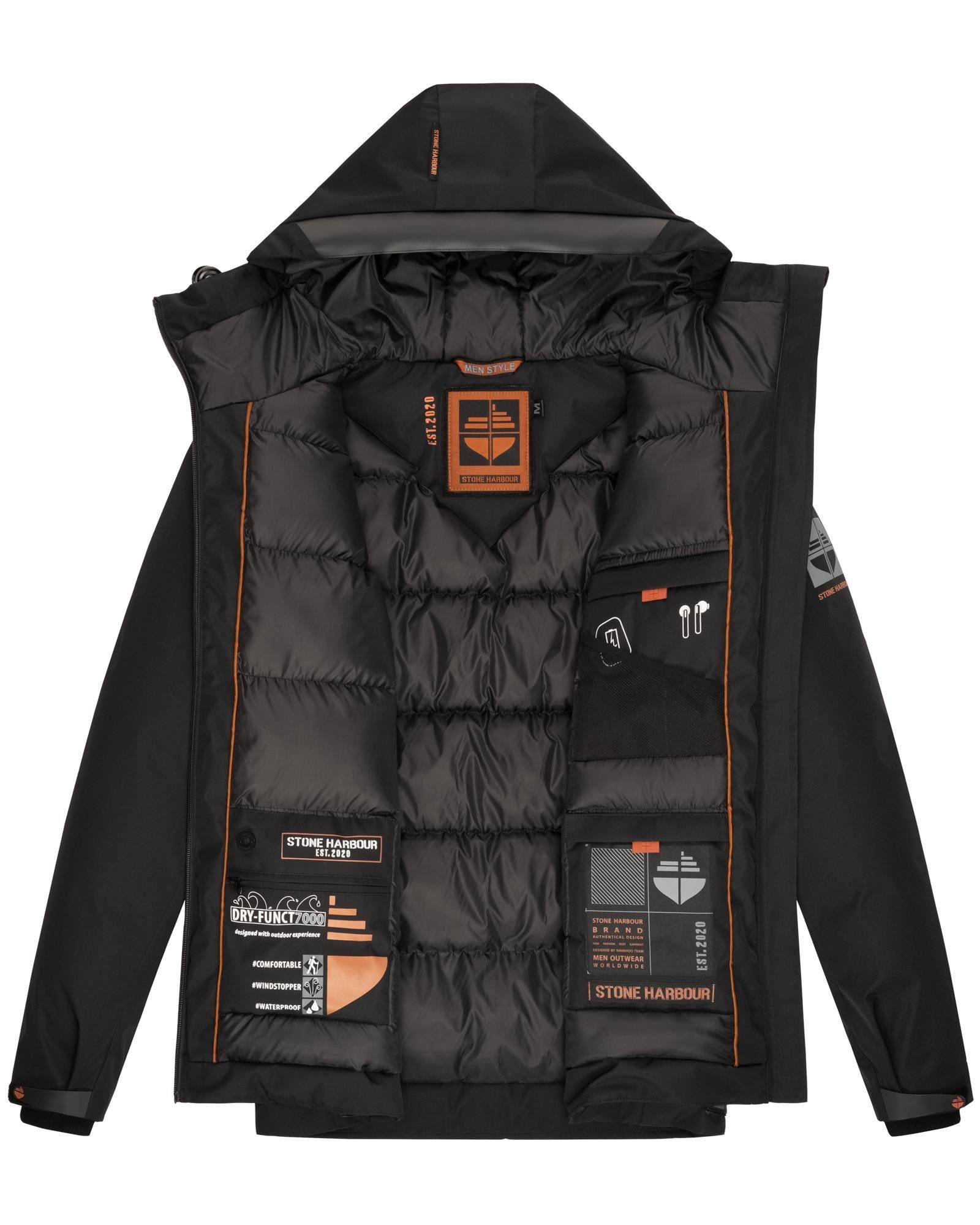 Stone Harbour Outdoorjacke Moagaa Sportliche Winterjacke mit Kapuze