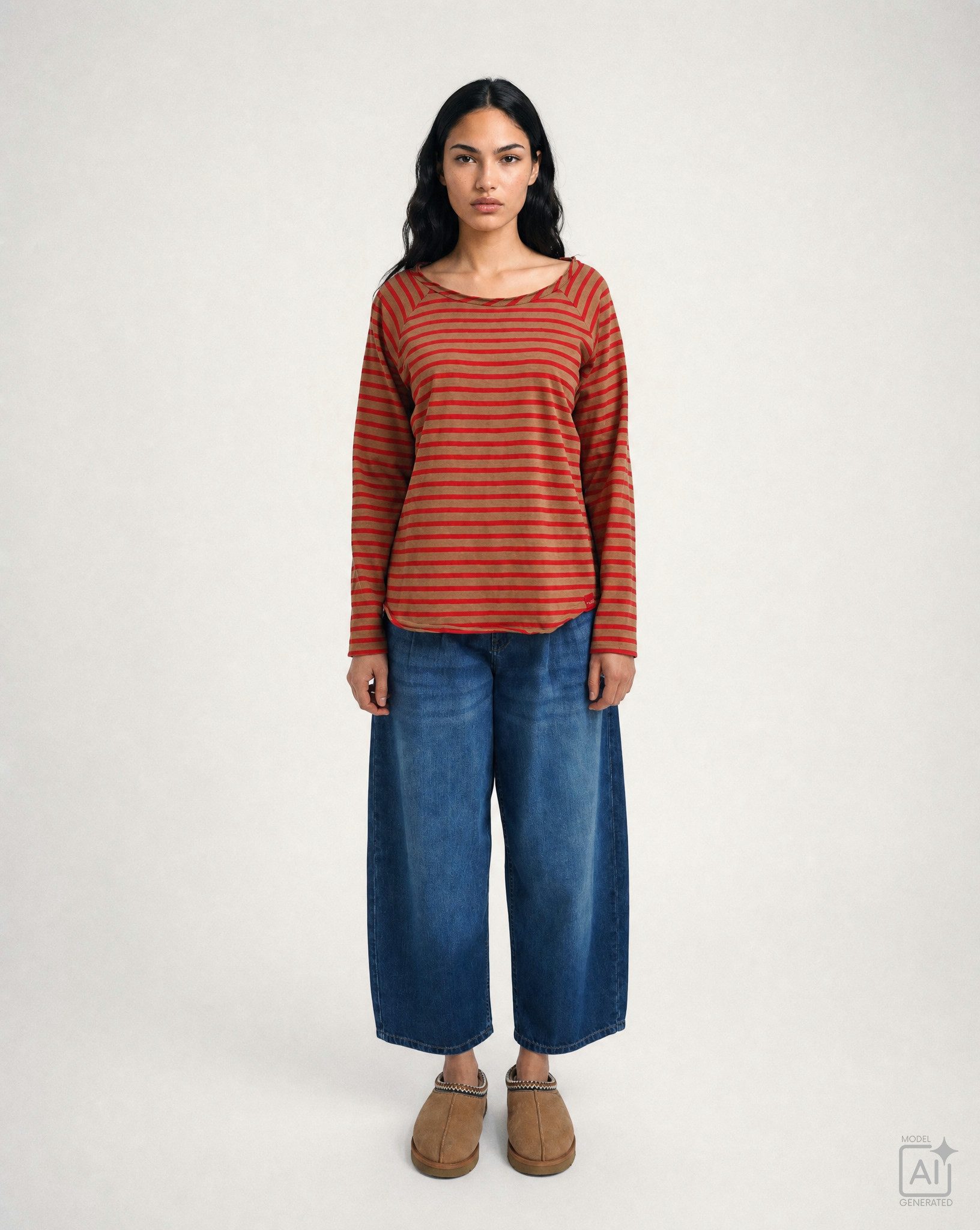 Smith & Soul Sweatshirt REGULAR BASIC SWEAT RAGLAN STRIPED LOVE