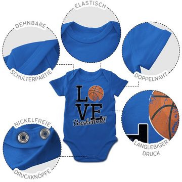 Shirtracer Shirtbody Love Basketball Sport & Bewegung Baby