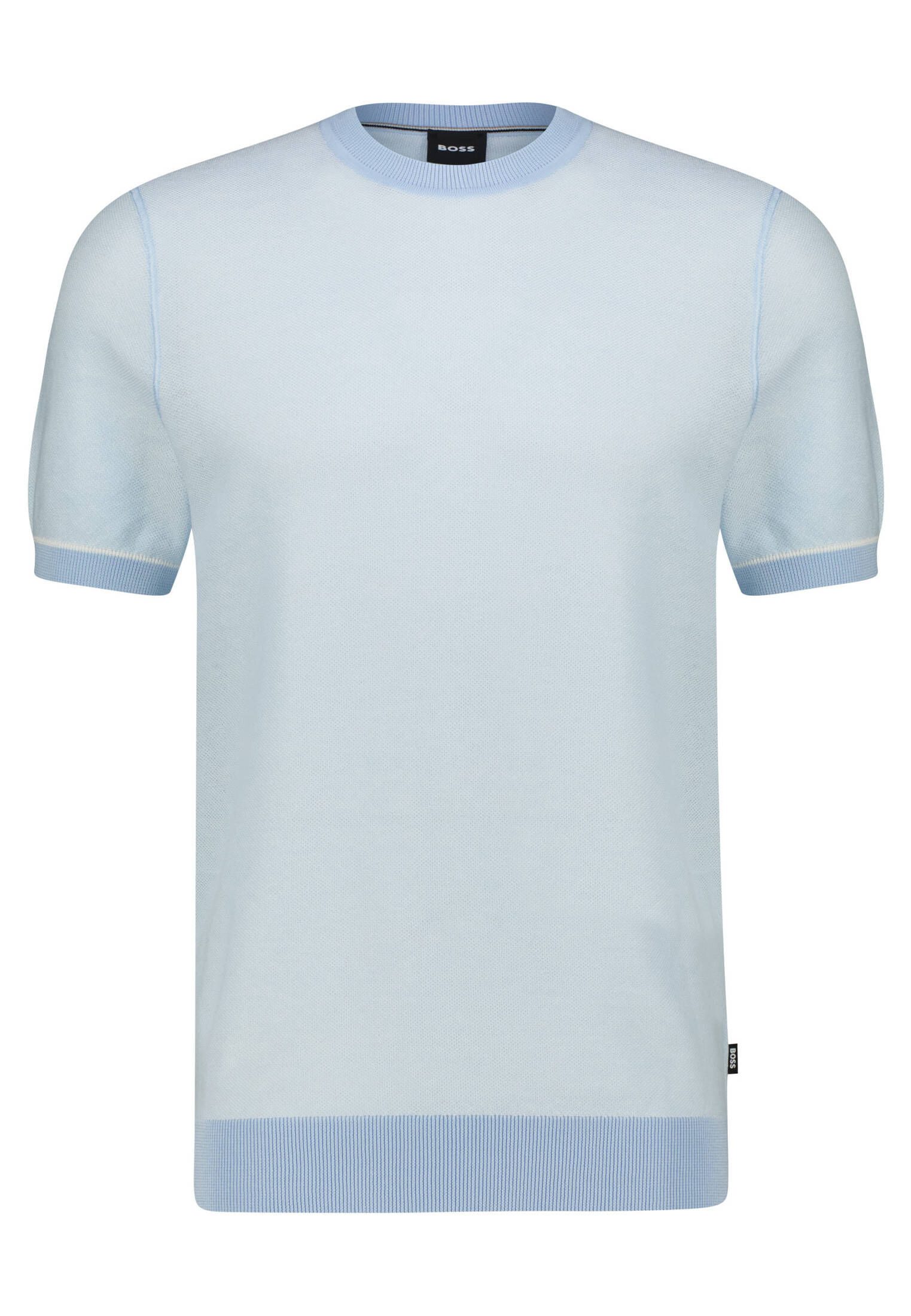 BOSS T-Shirt Herren T-Shirt aus Feinstrick günstig online kaufen