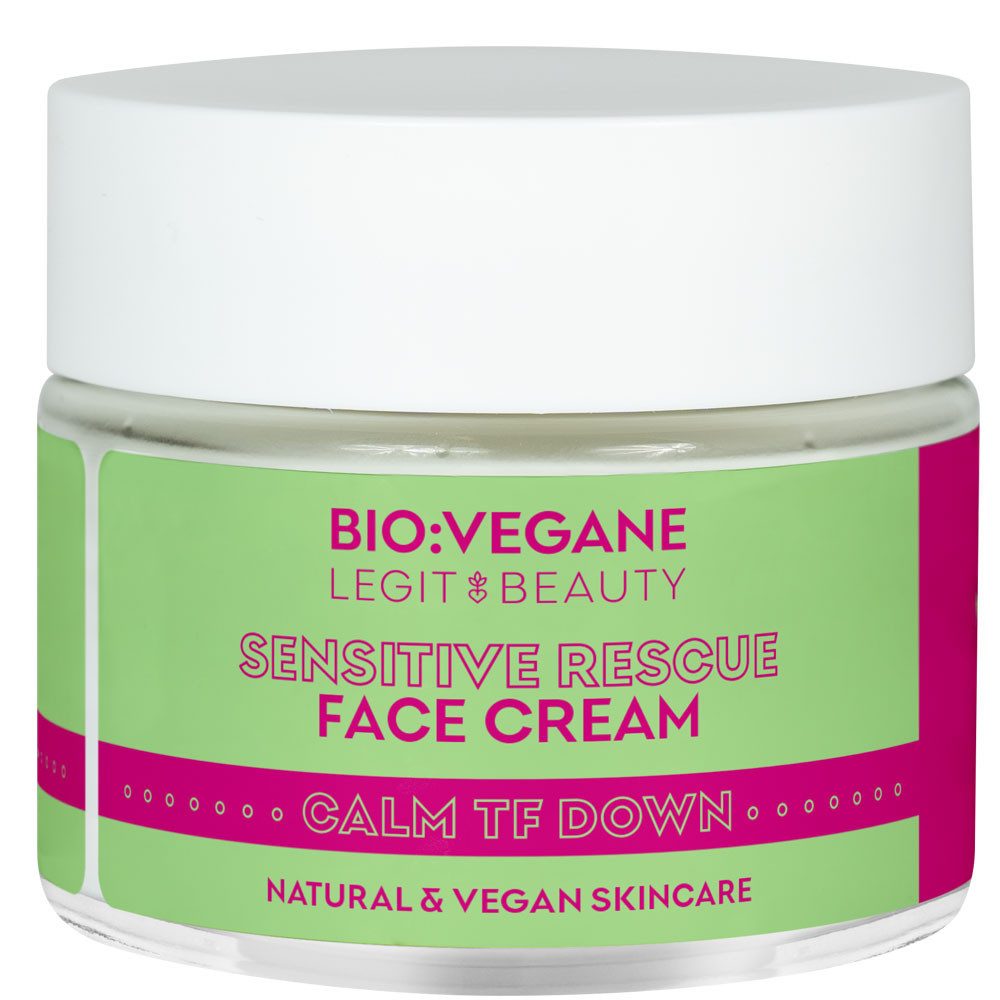 Bio Végane Feuchtigkeitscreme BIO:VEGANE Sensitive Rescue Face Cream, 50 ml