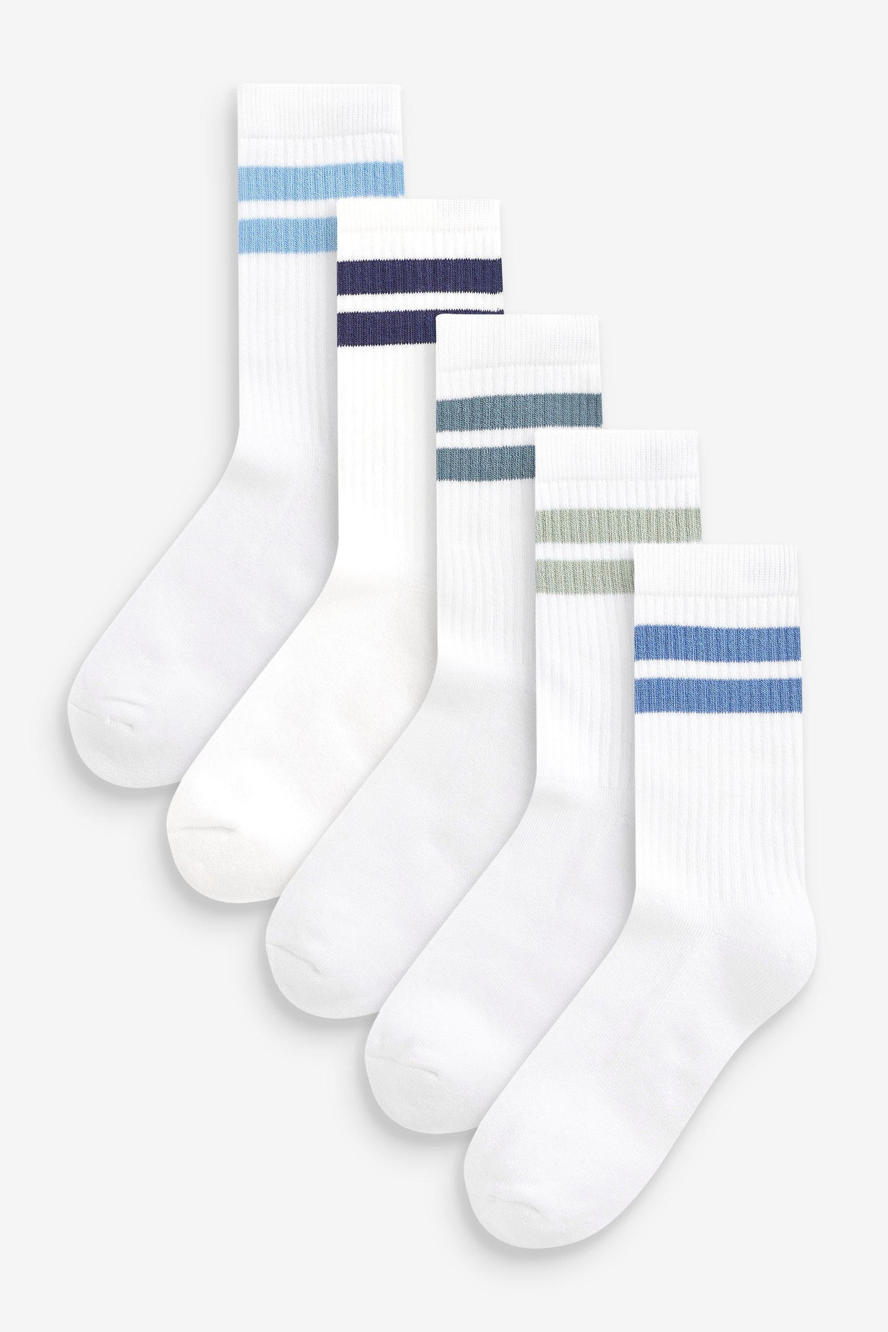 Next Kurzsocken Gerippte Socken mit hohem Baumwollanteil, 5er-Pack (5-Paar)