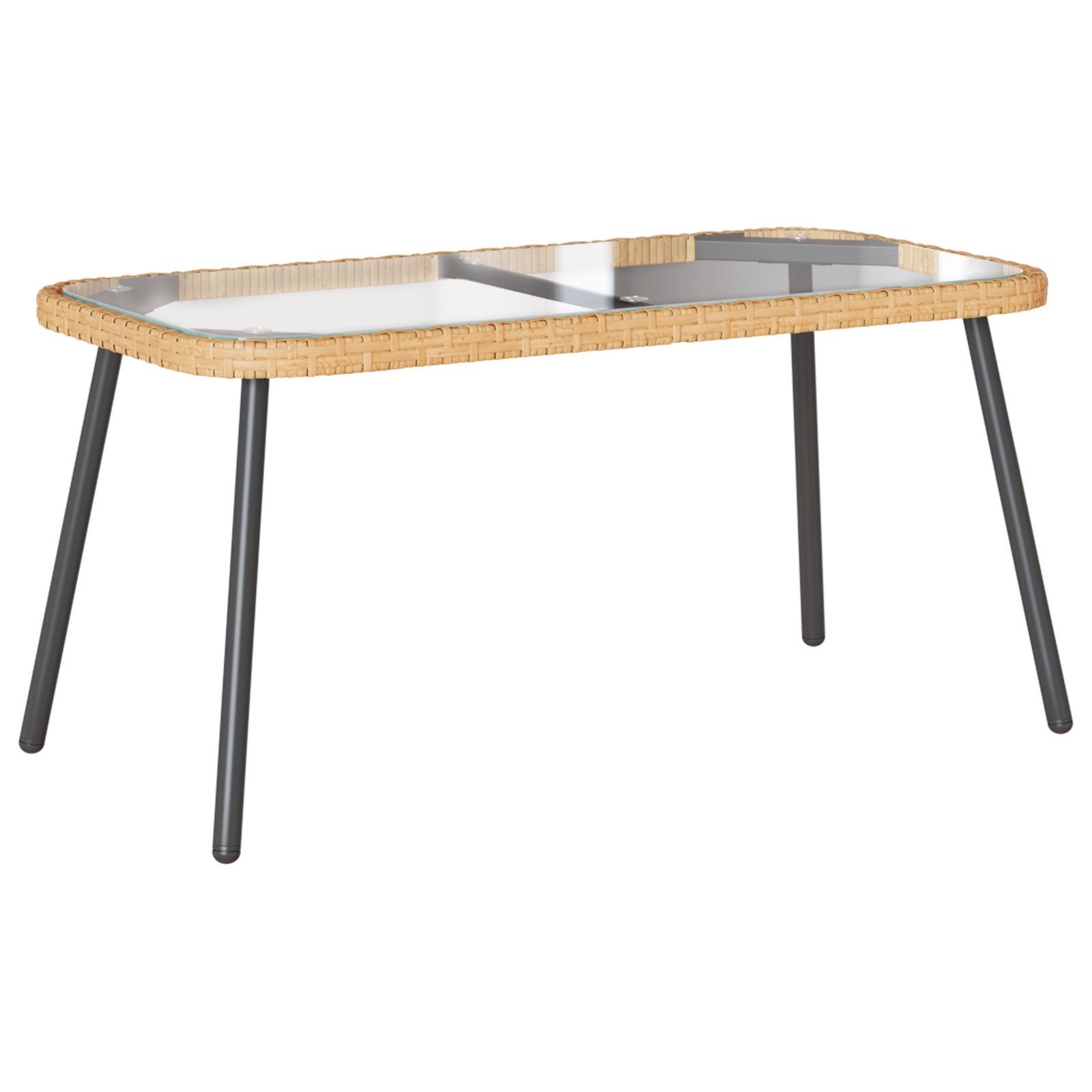 vidaXL Gartentisch Couchtisch Natur 90x45x42 cm günstig online kaufen