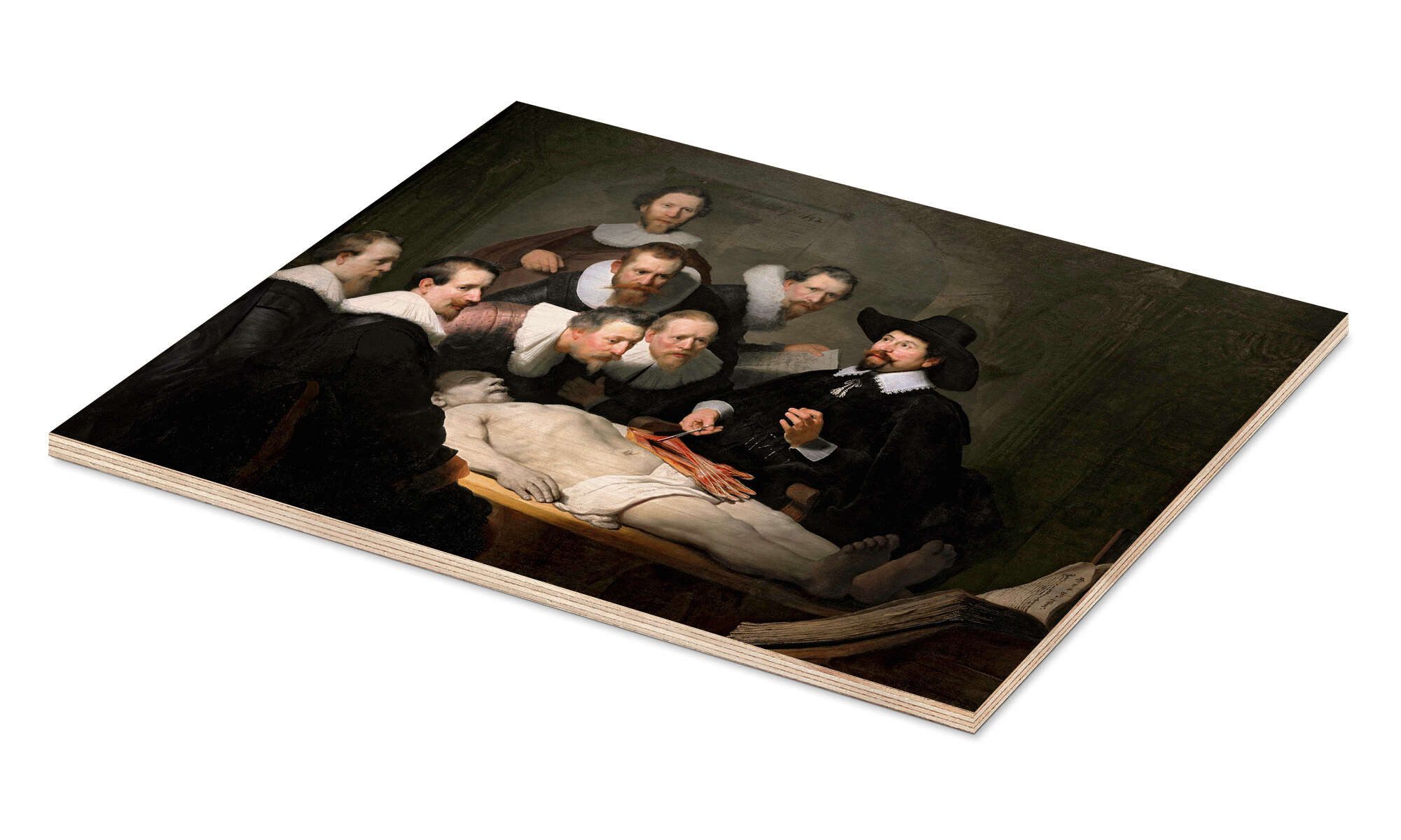 Posterlounge Wandbild Die Anatomie des Dr. Tulp, Rembrandt van Rijn, erhältlich als Poster, Leinwandbild, Wandsticker oder Acrylglasbild