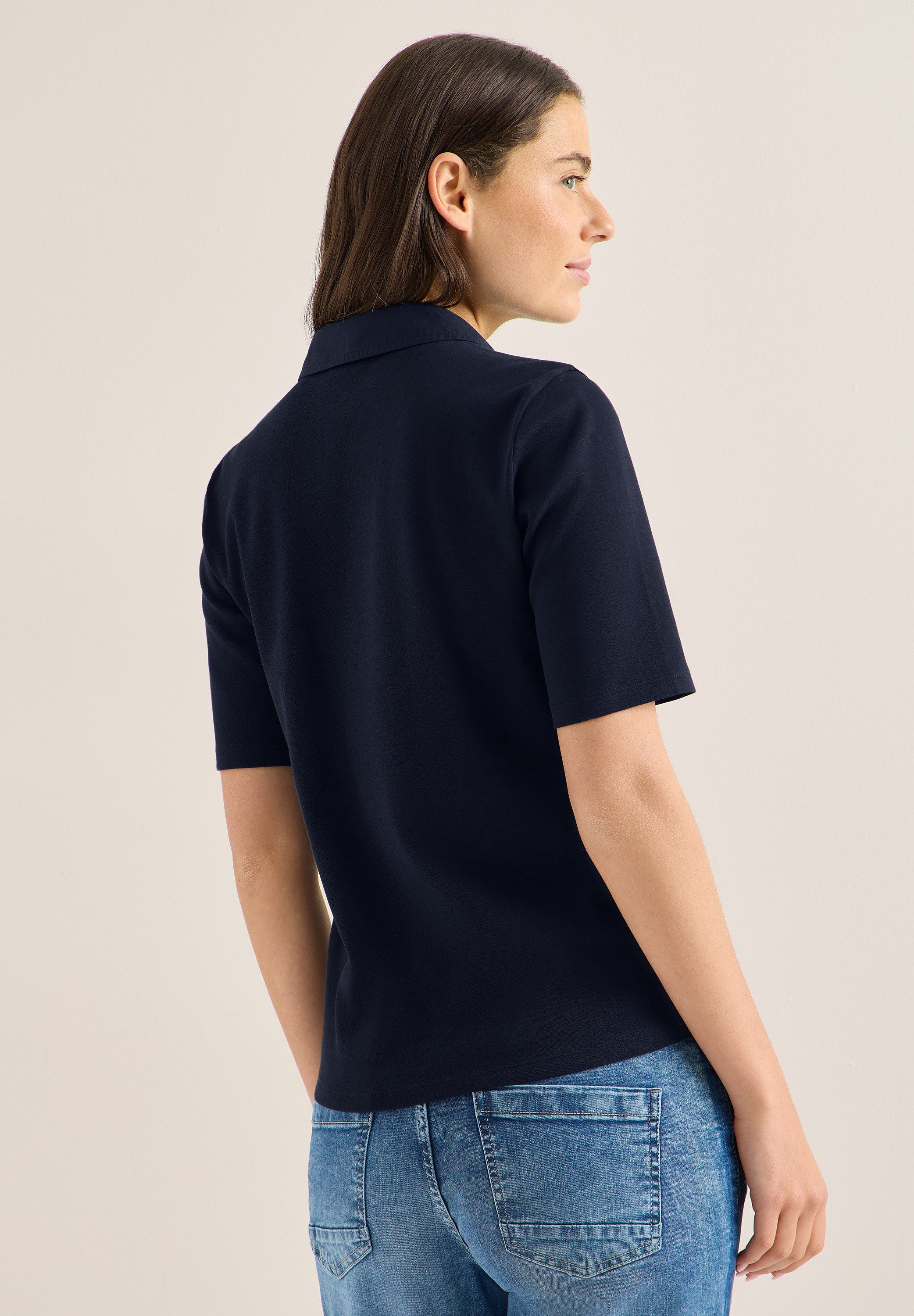 CECIL Poloshirt aus reiner Baumwolle