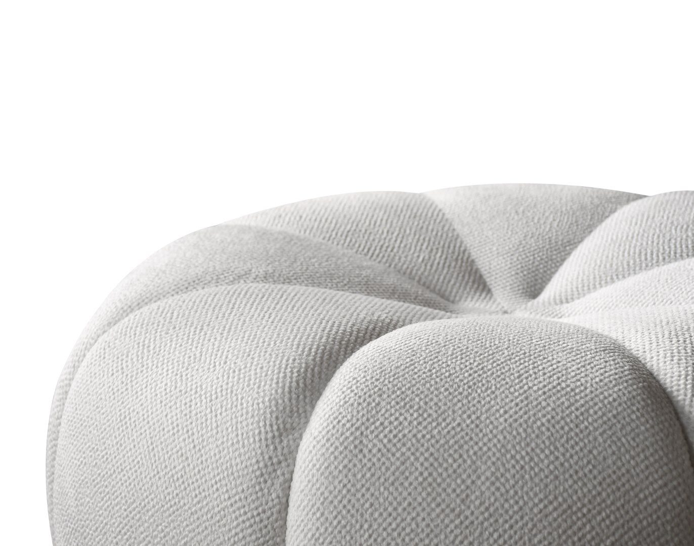 Beautysofa Loungeset Moderner stilvoller Drehstuhl + Schemel Loft, (Stoff:Bubble), B:100/H:70/T:70cm