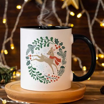 GRAVURZEILE Tasse mit Weihnachtsmotiv - Geschenke für Frauen & Männer zu Weihnachten, Spülmaschinenfest - Winterreh