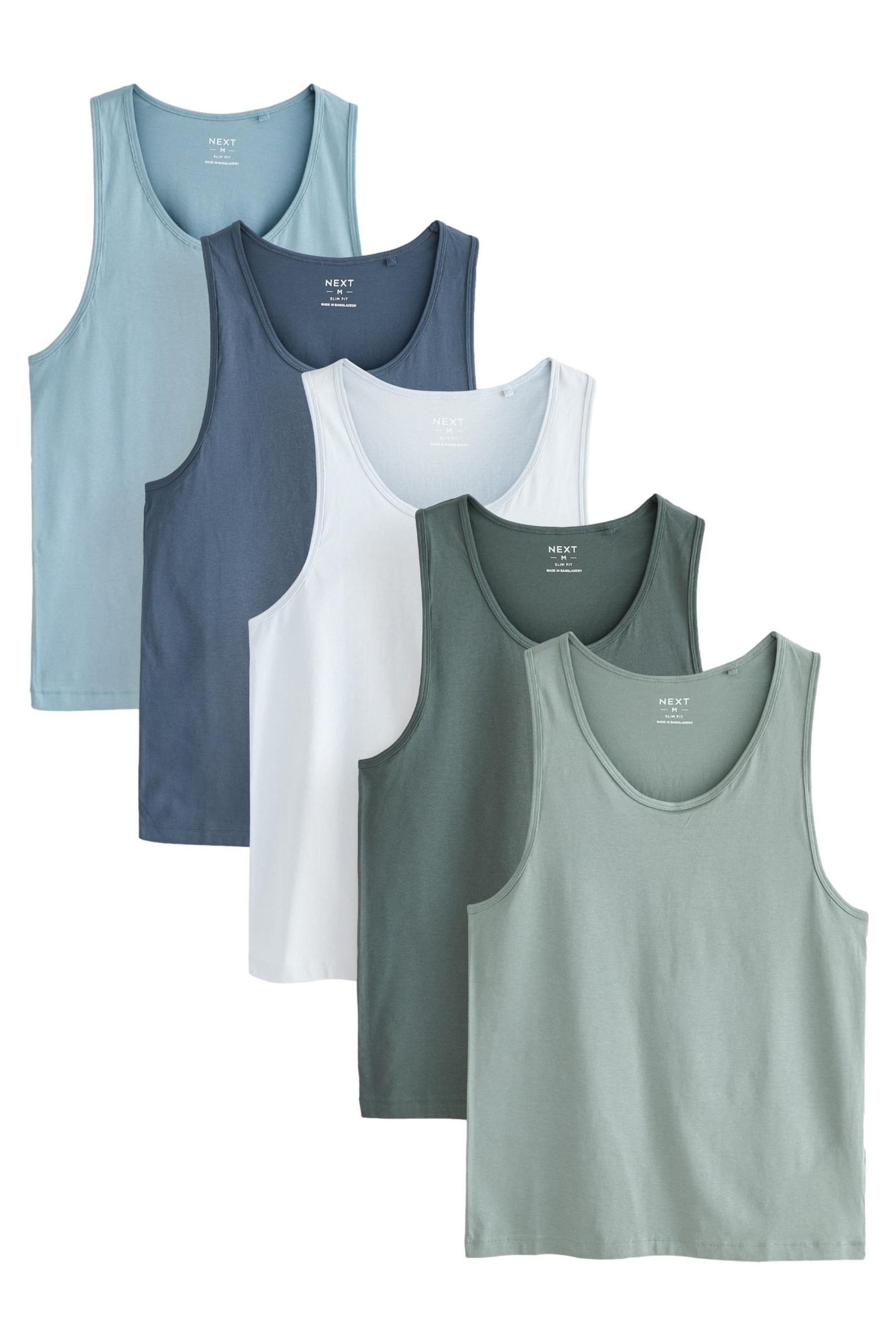 Boxershorts Gerippte Trägertops, 5er-Pack