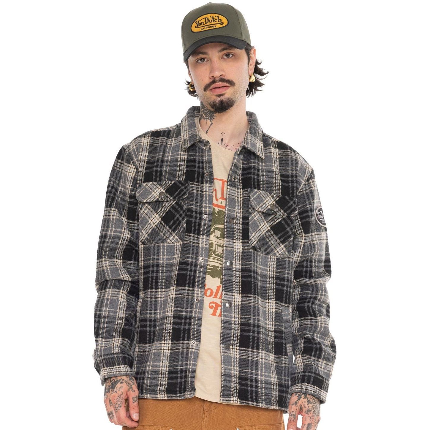 Von Dutch Windbreaker Von Dutch Gefüttertes KaroOvershirt Flanell