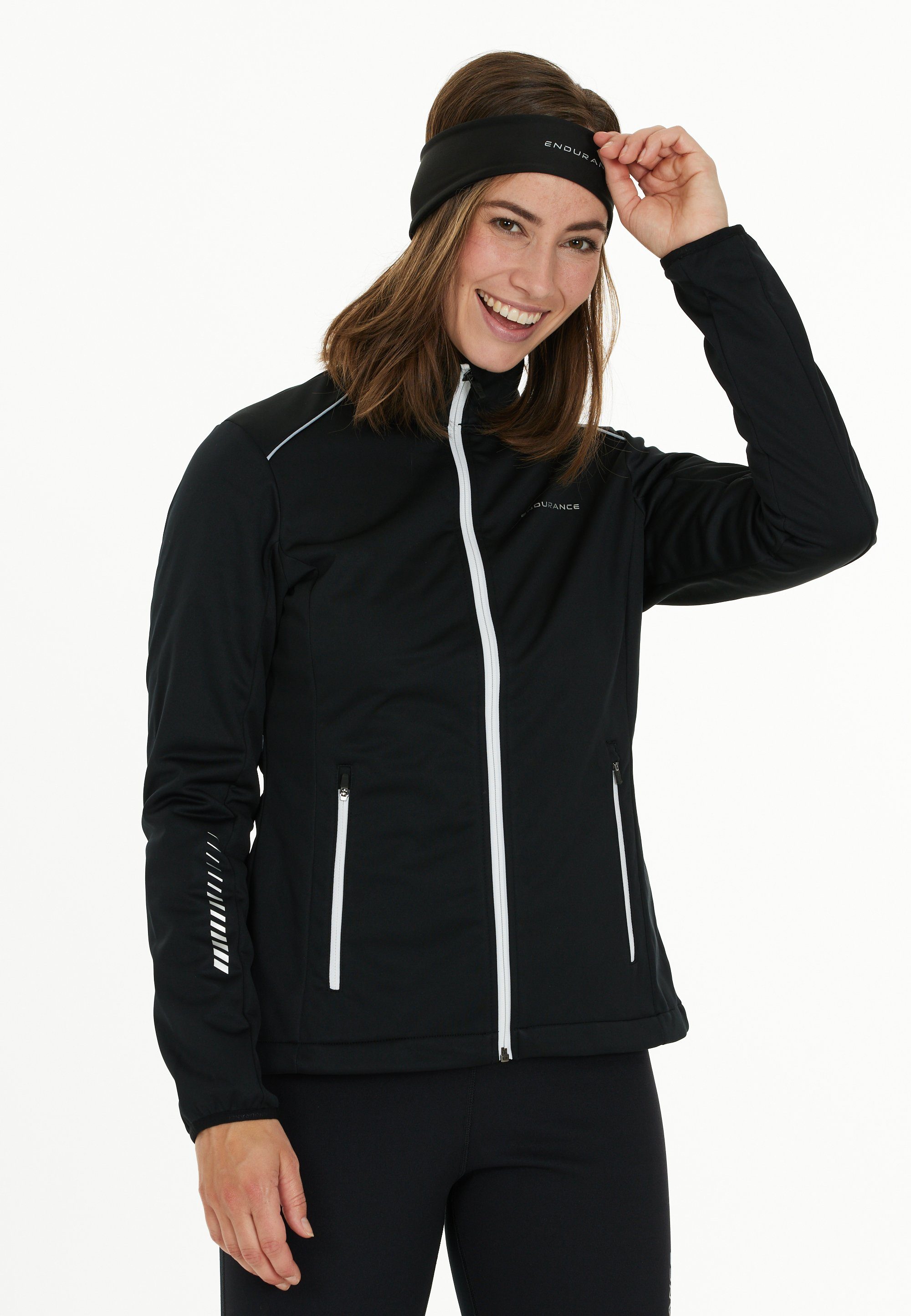 ENDURANCE Softshelljacke Zora wasser- mit schwarz und Funktion winddichter