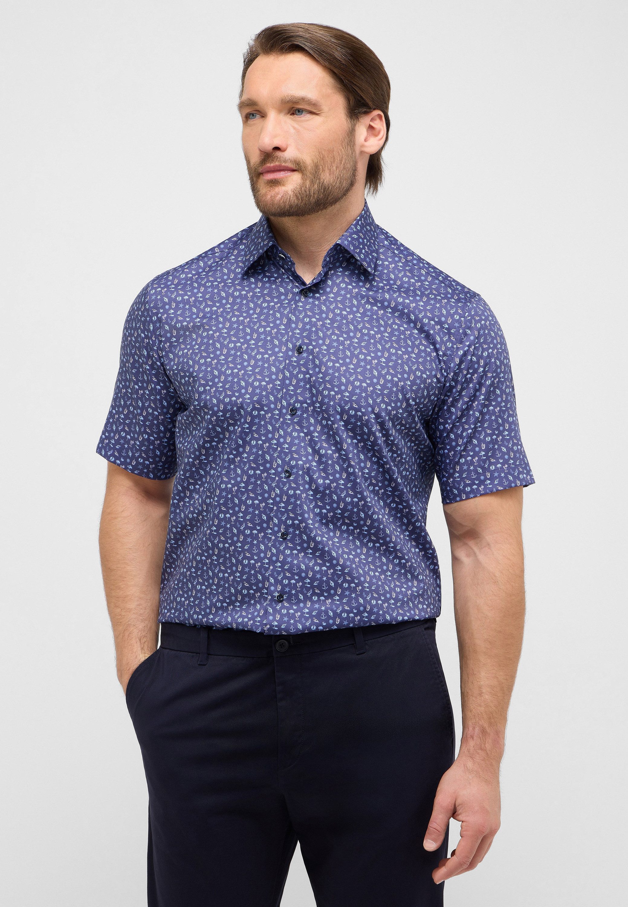Eterna Kurzarmhemd COMFORT FIT NON IRON günstig online kaufen