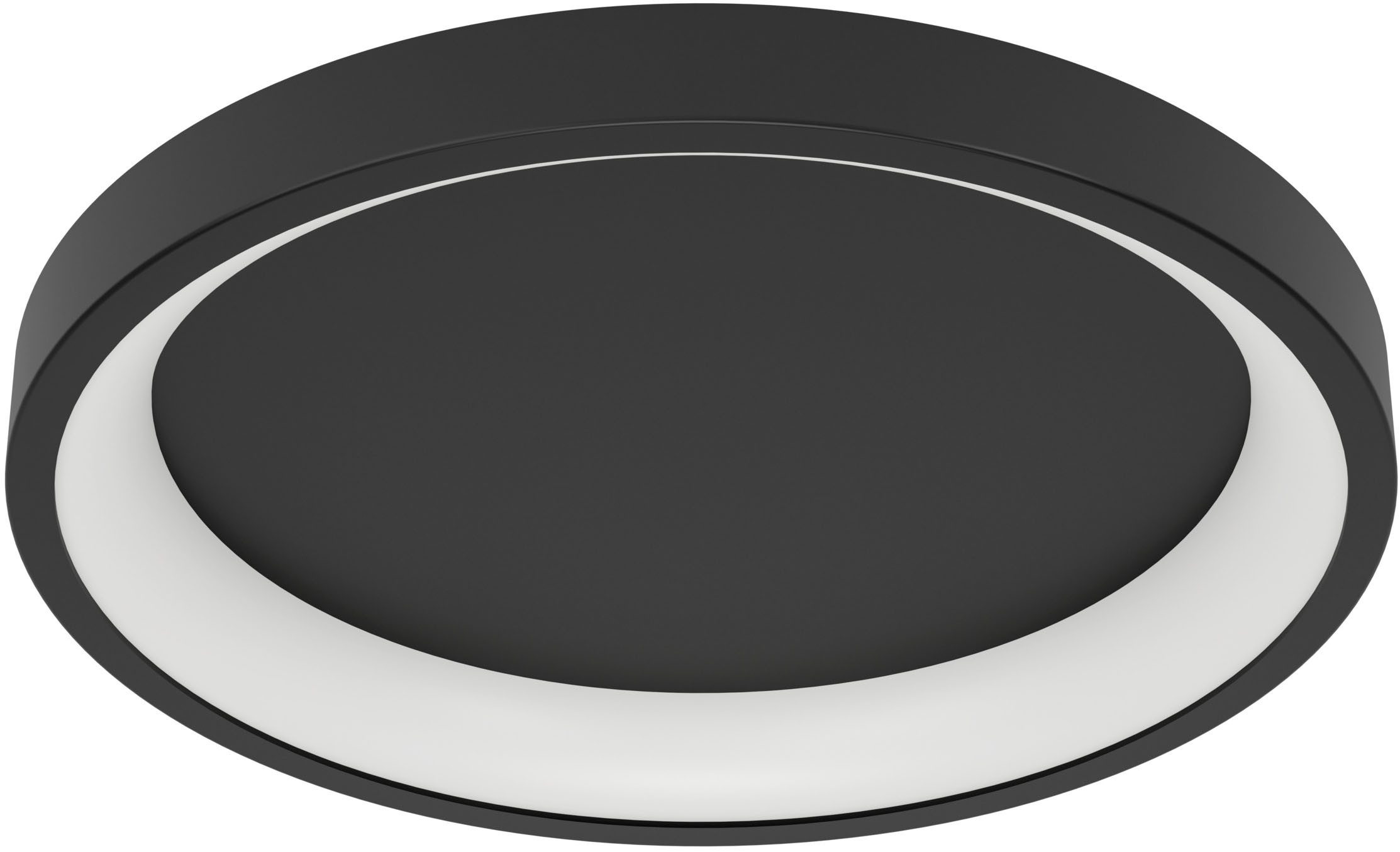 EGLO LED Deckenleuchte LORETELLO-Z Deckenlampe - Stahl - LED - 19,6W - IP20, Bluetooth, CCT - über Fernbedienung, Dimmfunktion, Farbwechsel, Memoryfunktion, Nachtlichtfunktion, RGB, Weckerfunktion, dimmbar über Fernbedienung, mehrere Helligkeitsstufen, LED fest integriert, Kaltweiß, Neutralweiß, RGB, Warmweiß, Wohzimmerlampe, Esszimmerlampe, Flur, Schlafzimmer, H7,5 x Ø35 cm