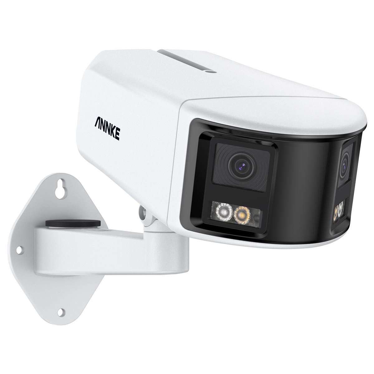 Annke Überwachungskamera I91DW 4K Ultra HD PoE (mit zwei Objektiven, 180° Panoramablick, Nachtsicht in Farbe, ONVIF, 2-Wege-Audio, intelligente Erkennung)