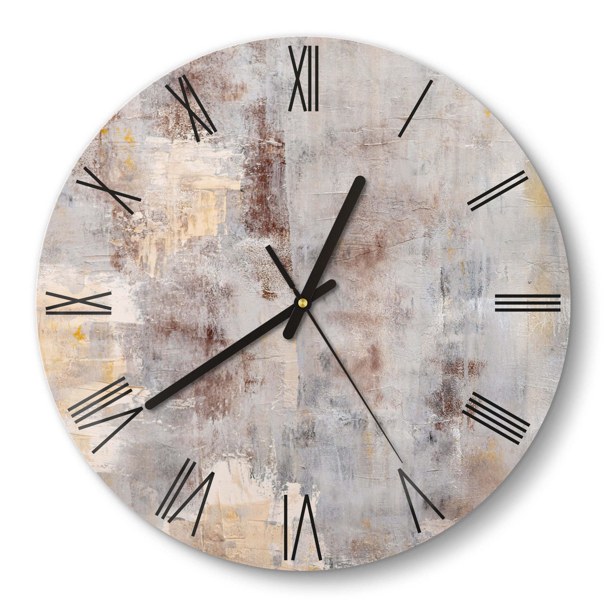 DEQORI Wanduhr 'Verwitterte Eleganz' (Glas Glasuhr günstig online kaufen