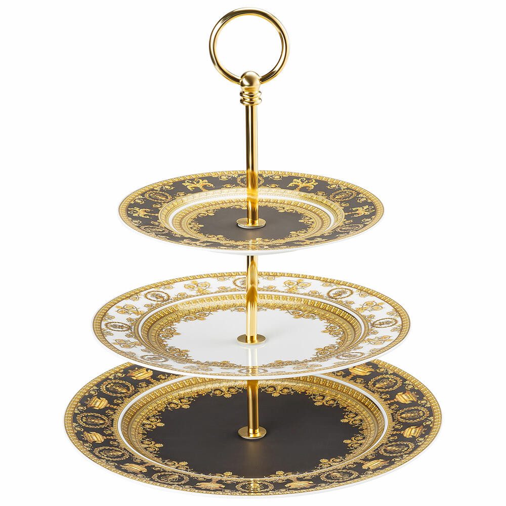 Rosenthal meets Versace Etagere 3-tlg. I Love Baroque, Materialmix