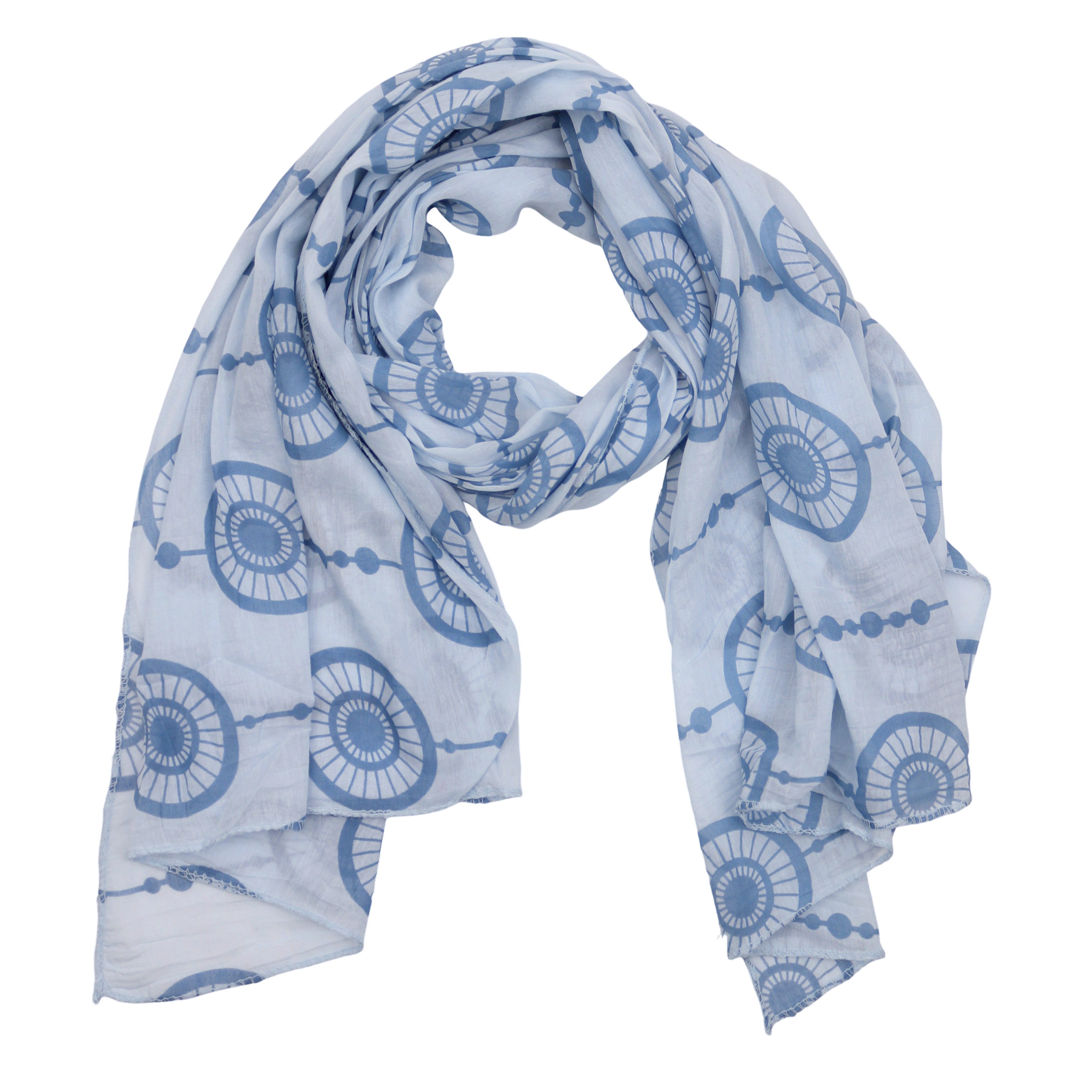 MIRROSI Modeschal Asymmetrischer Schal, Made in Italy 20% Seide 80% Baumwol günstig online kaufen