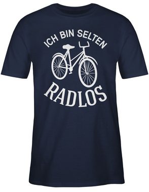 Shirtracer T-Shirt Ich bin selten Radlos Sprüche Statement