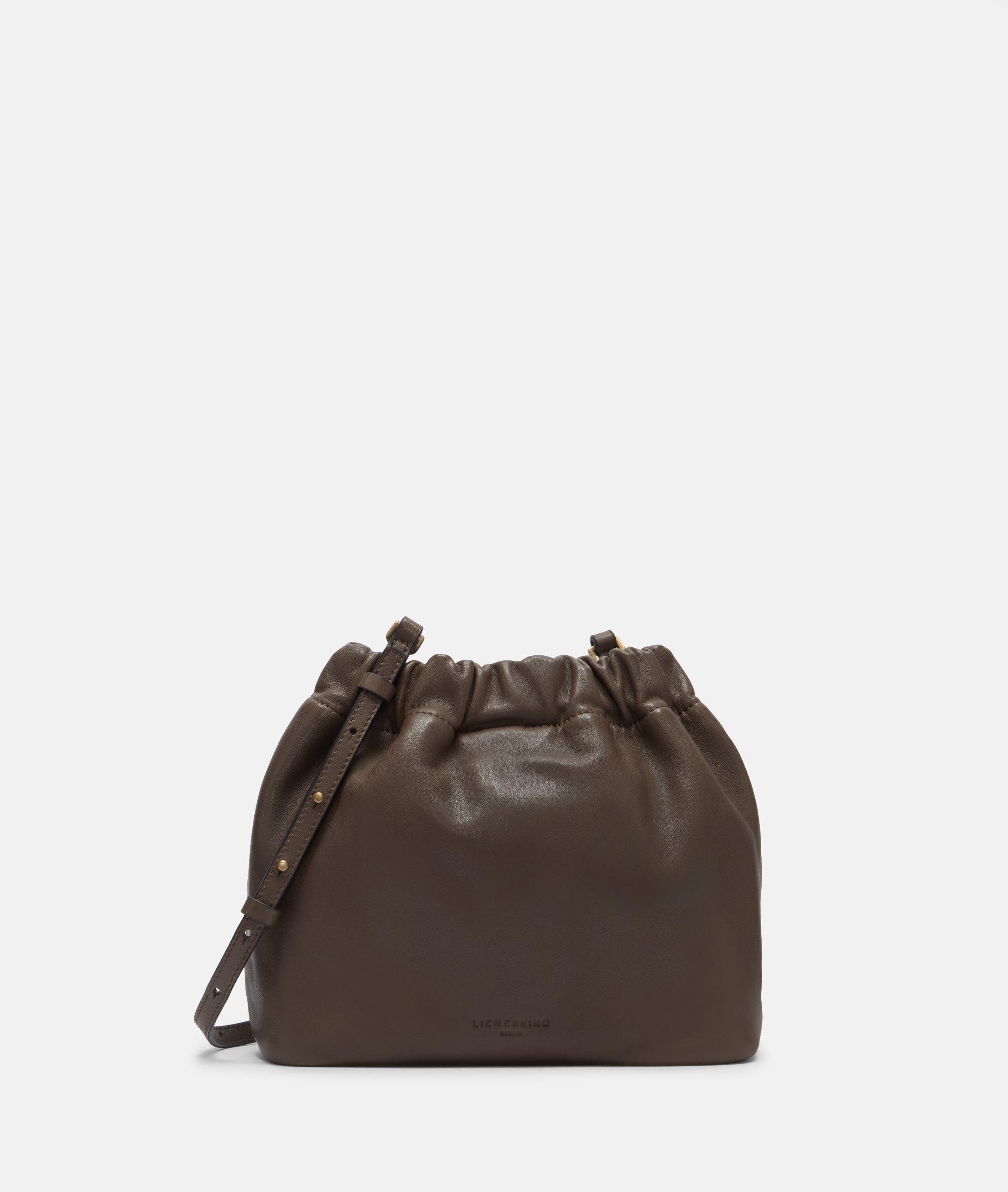 Liebeskind Berlin Schultertasche Hobo, Handliche Hobo-Bag aus natürlich genarbtem Leder