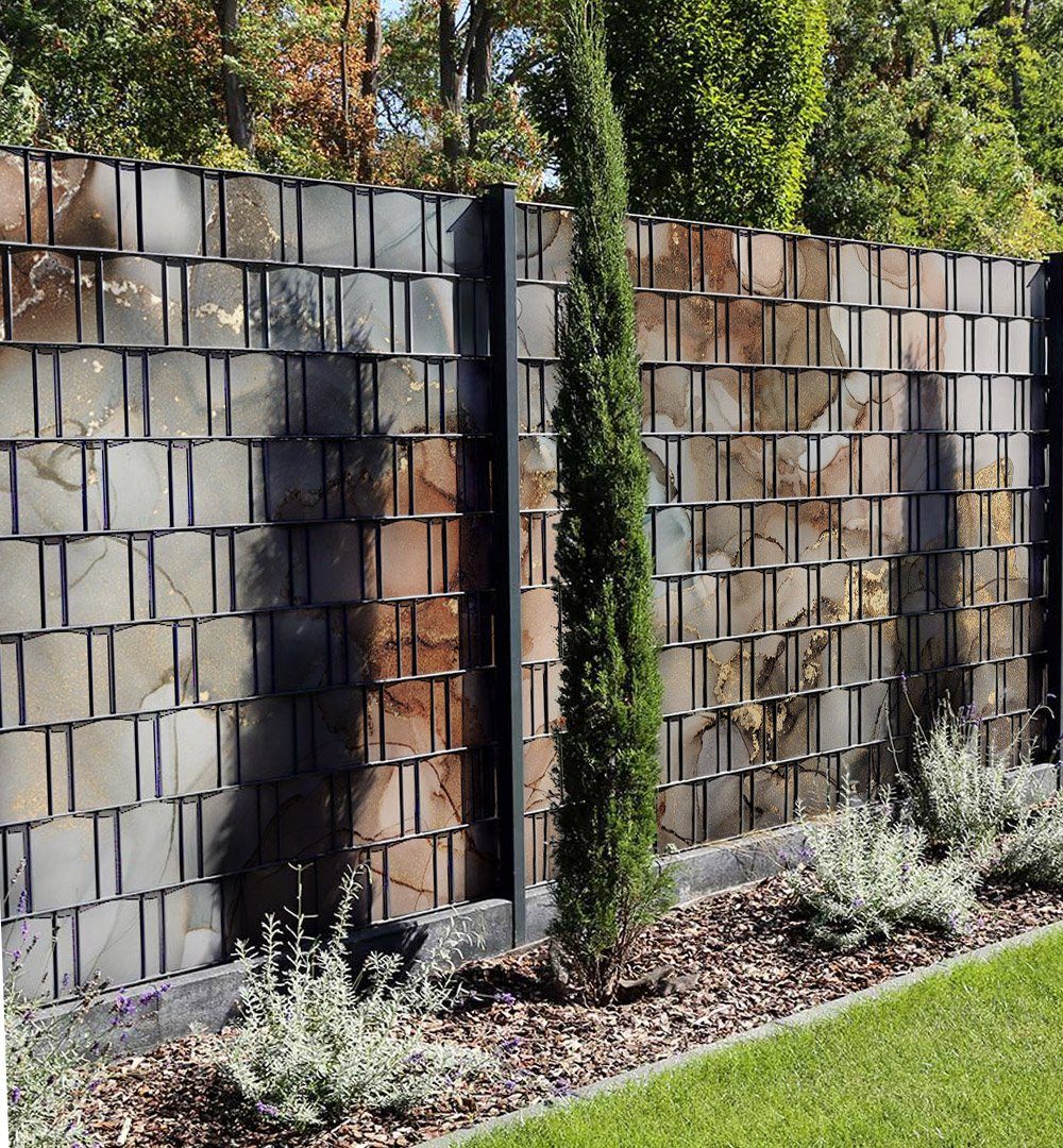 MyMaxxi Sichtschutzstreifen Sichtschutzstreifen Marmor grau gold günstig online kaufen