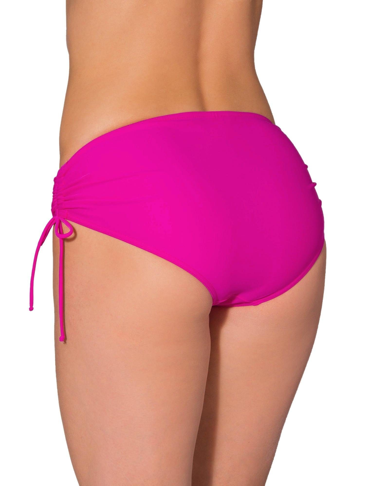 Aquarti Bikini-Hose Aquarti Damen Bikinihose mit Raffung und Schnüren