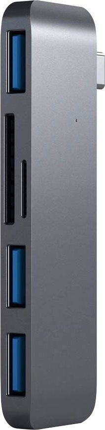 Satechi Type-C USB 3.0 3-In-1 Combo Hub Adapter zu MicroSD-Card, SD-Card, USB Typ A, USB Typ C