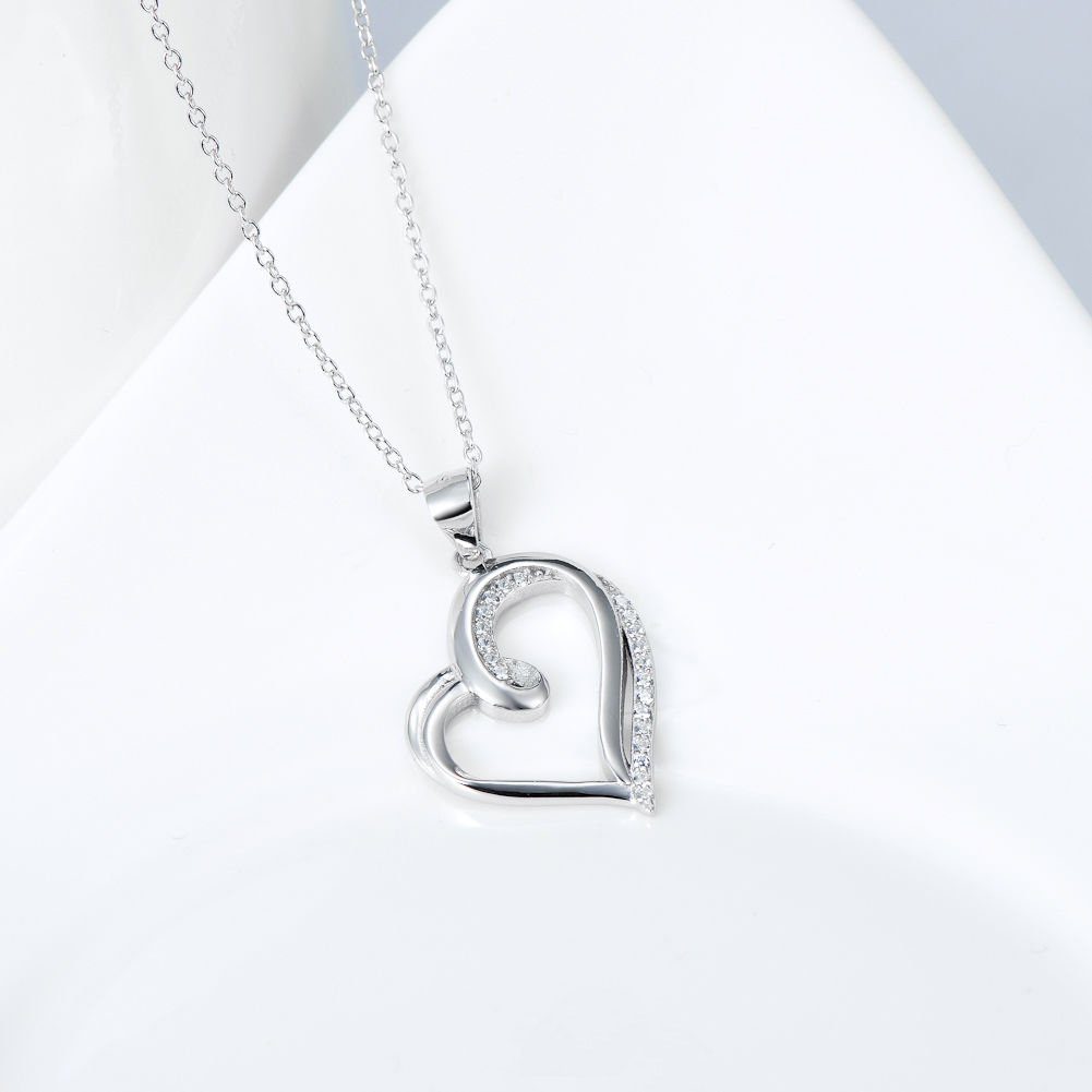 Schmuck-Elfe Kette mit Anhänger Herz Liebe, 925 Silber