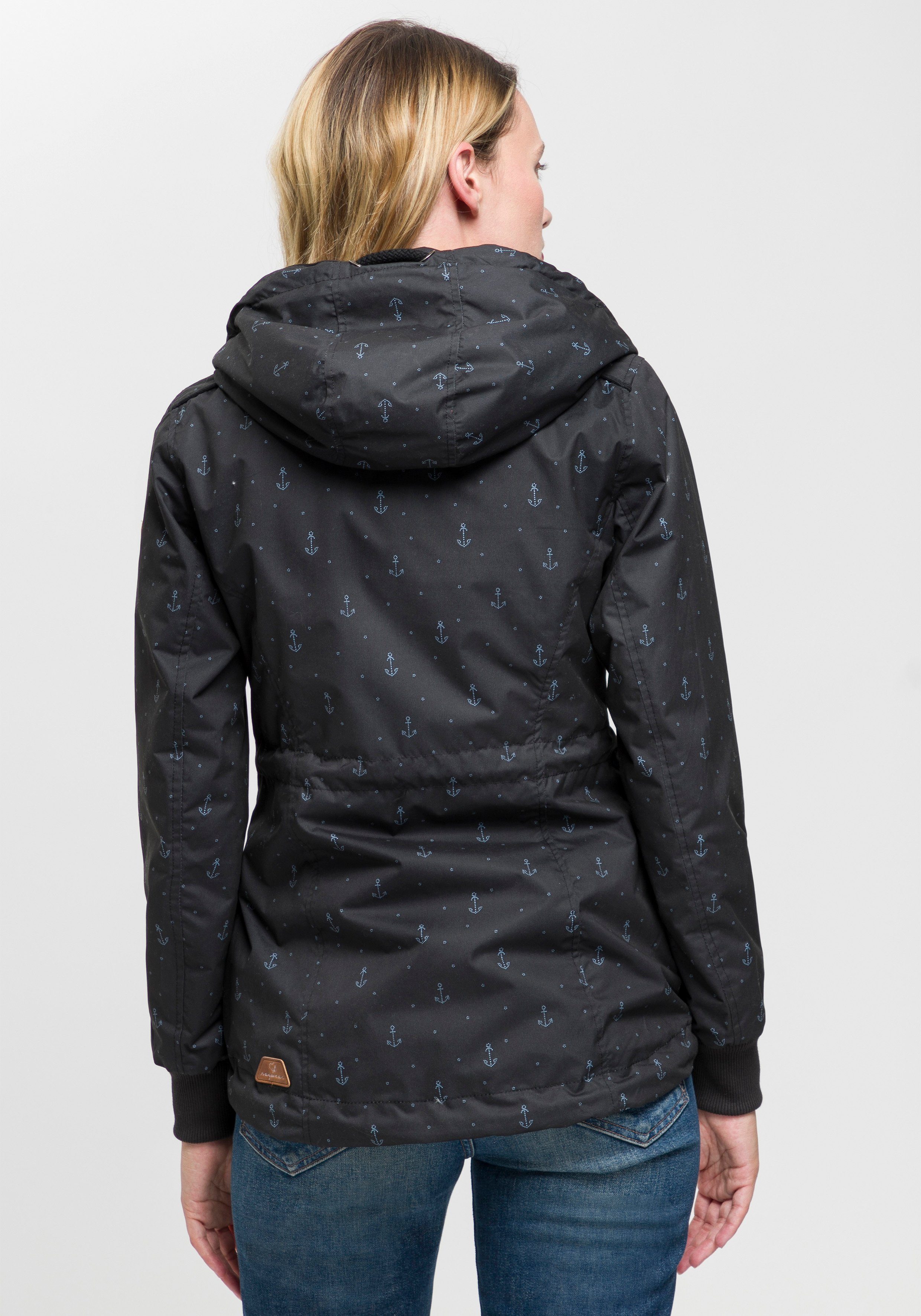 "Anker-All O Over-Druck-Design Style DANKA im Urban Streetwear MARINA Funktionsjacke Ragwear