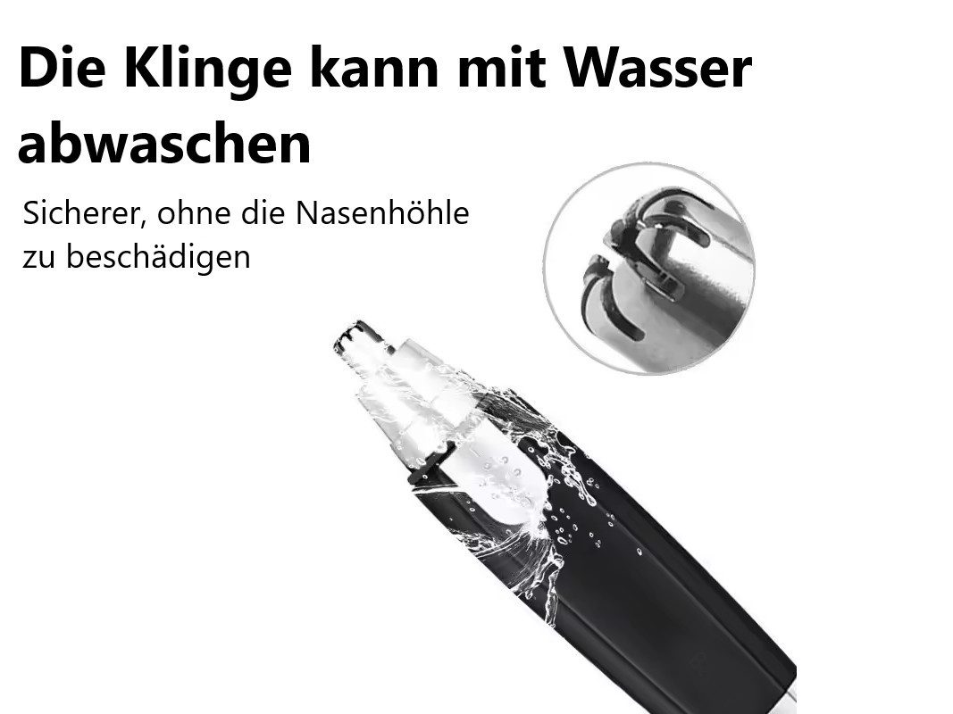 Montegoni Beauty-Trimmer Elektrischer Nasen- und Ohrenhaarschneider für Männer und Frauen, Schmerzloser Haarschneider mit langlebiger Klinge für präzises Trimme – Bild 3 von 5