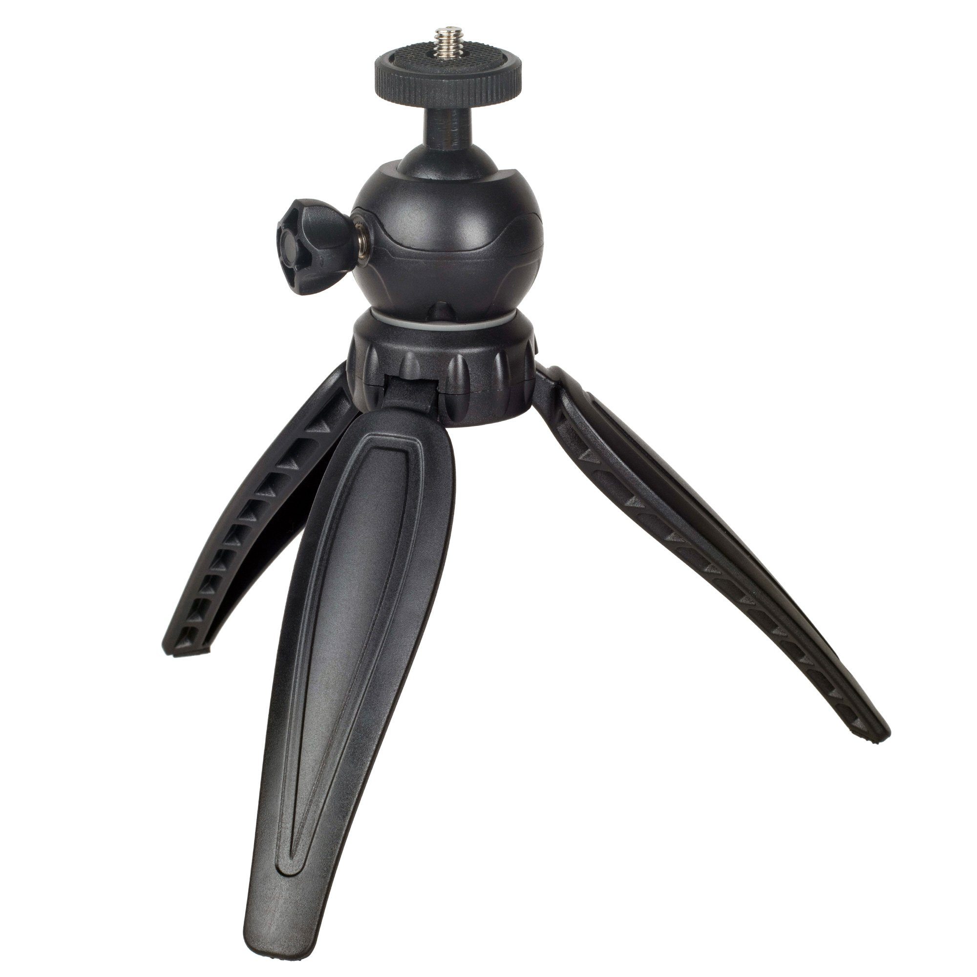 ayex flexibles Mini-Tripod mit Kugelkopf 1/4 Zoll Adapter 5 Kg belastbar Ministativ