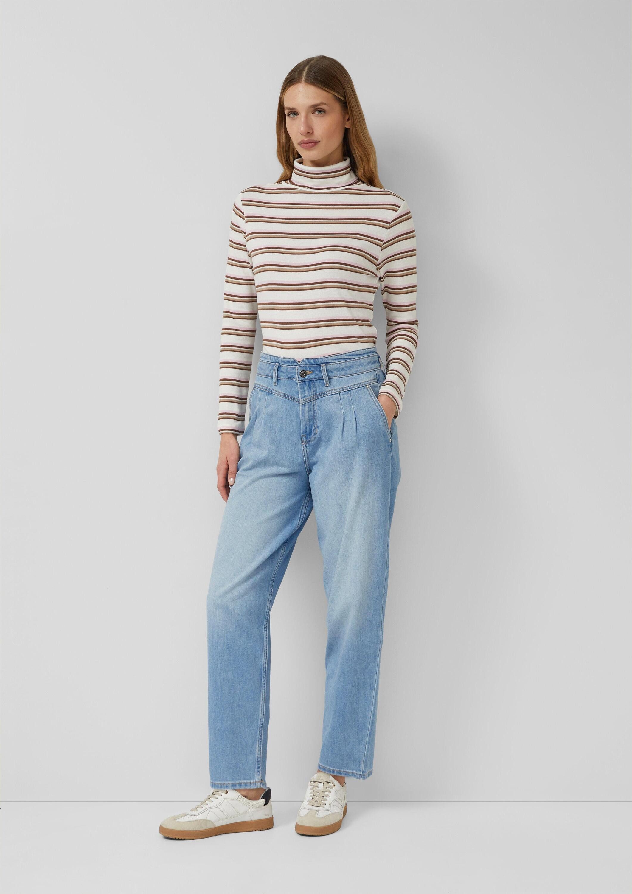s.Oliver Regular-fit-Jeans Jeans-Hose Jeans/High Rise/Barrel Leg/Ankle-Länge