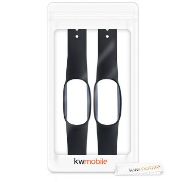 kwmobile Uhrenarmband 2x Sportarmband für Xiaomi Mi Band 4, Armband TPU Silikon Set Fitnesstracker