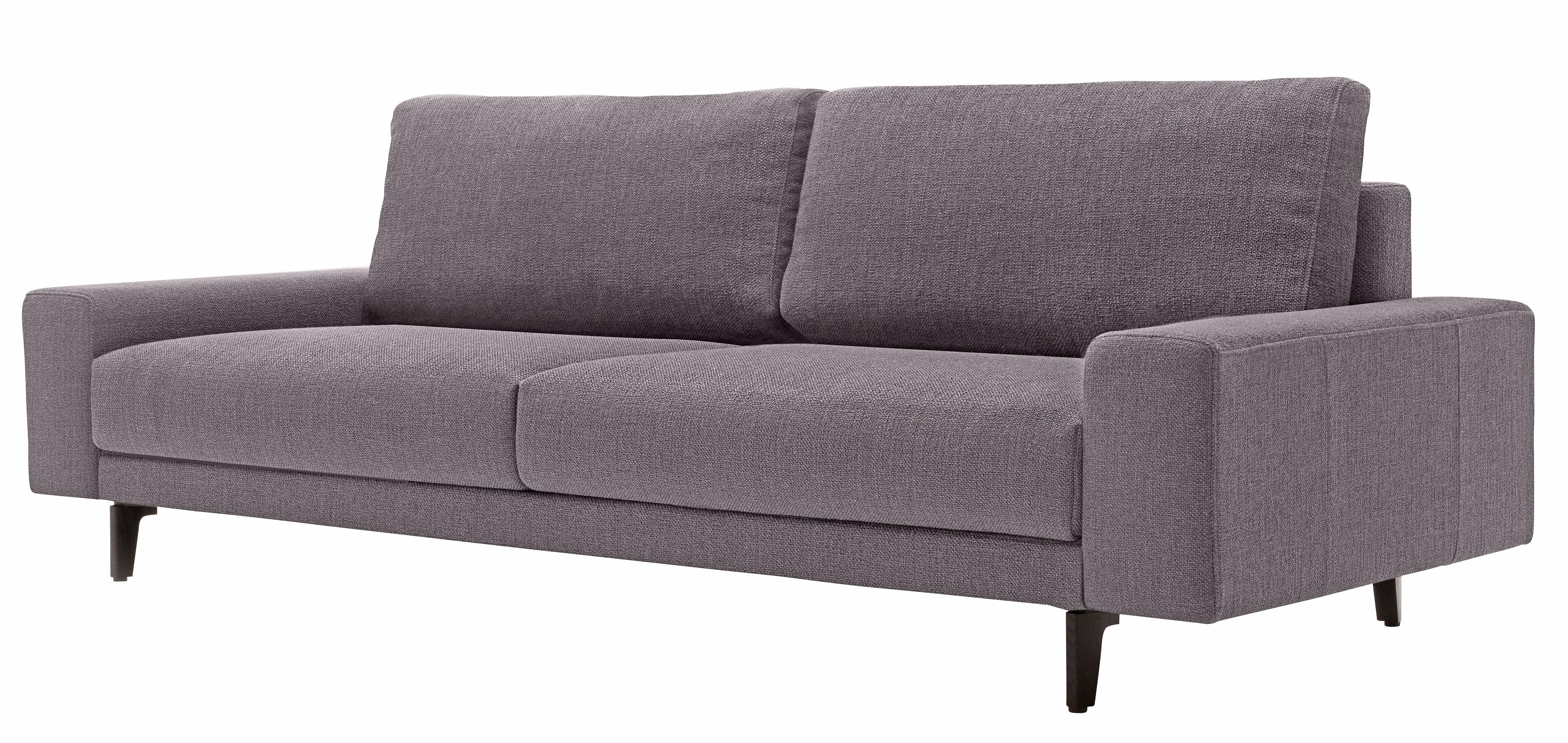 Armlehne niedrig, hülsta 220 cm 3-Sitzer hs.450, sofa Alugussfüße in breit umbragrau, Breite