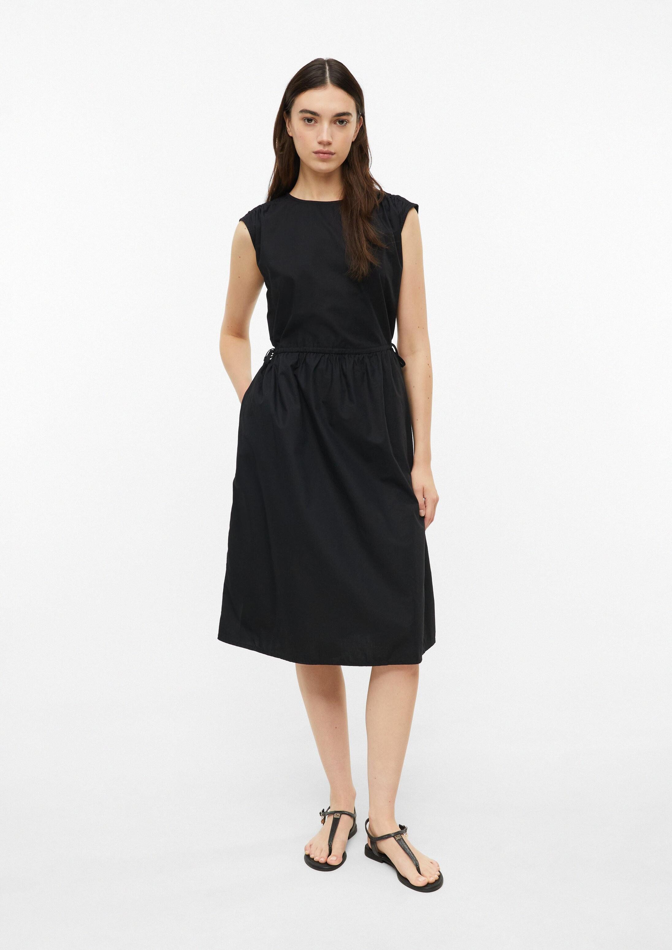 s.Oliver Midikleid Kleid Midi-Kleid mit regulierbarer Taille und Seitentaschen