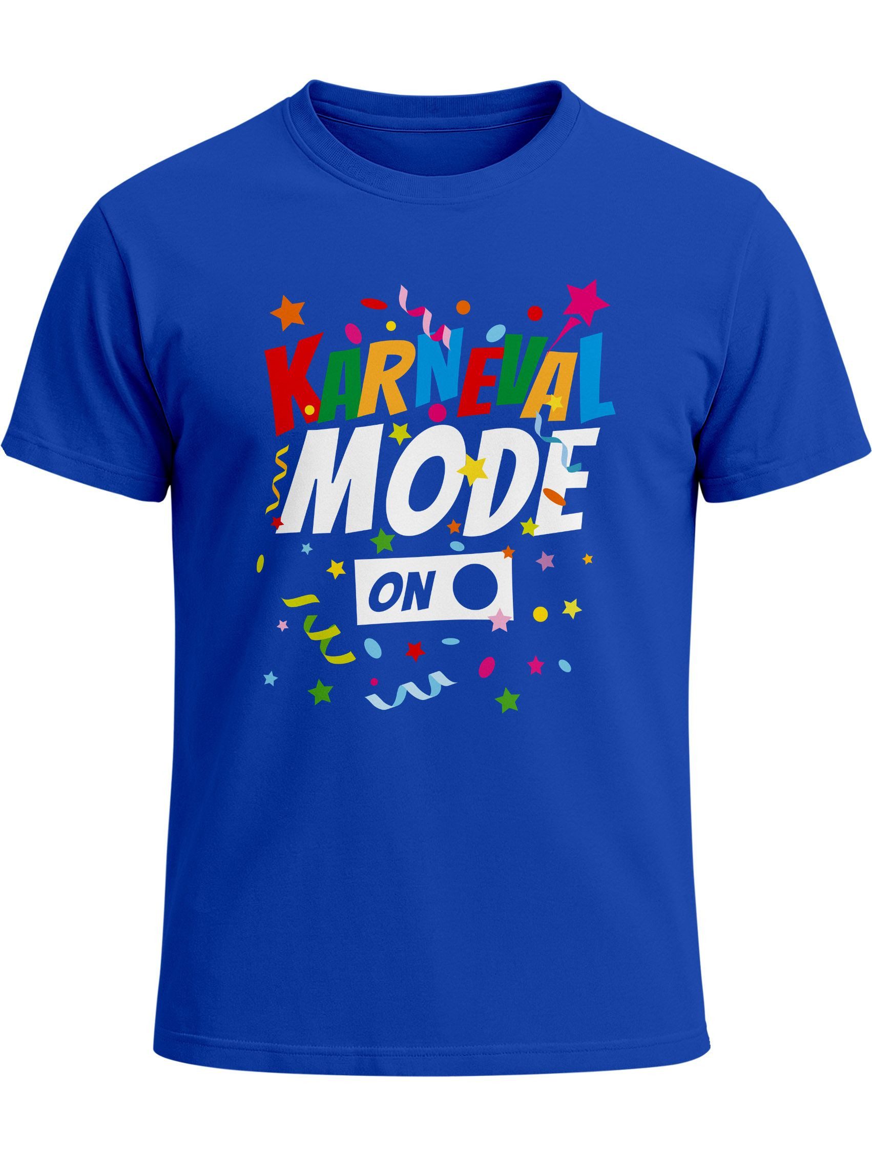 MoonWorks Print-Shirt Herren T-Shirt Karneval Fasching Spruch Konfetti Motiv Kostüm-Ersatz mit Print