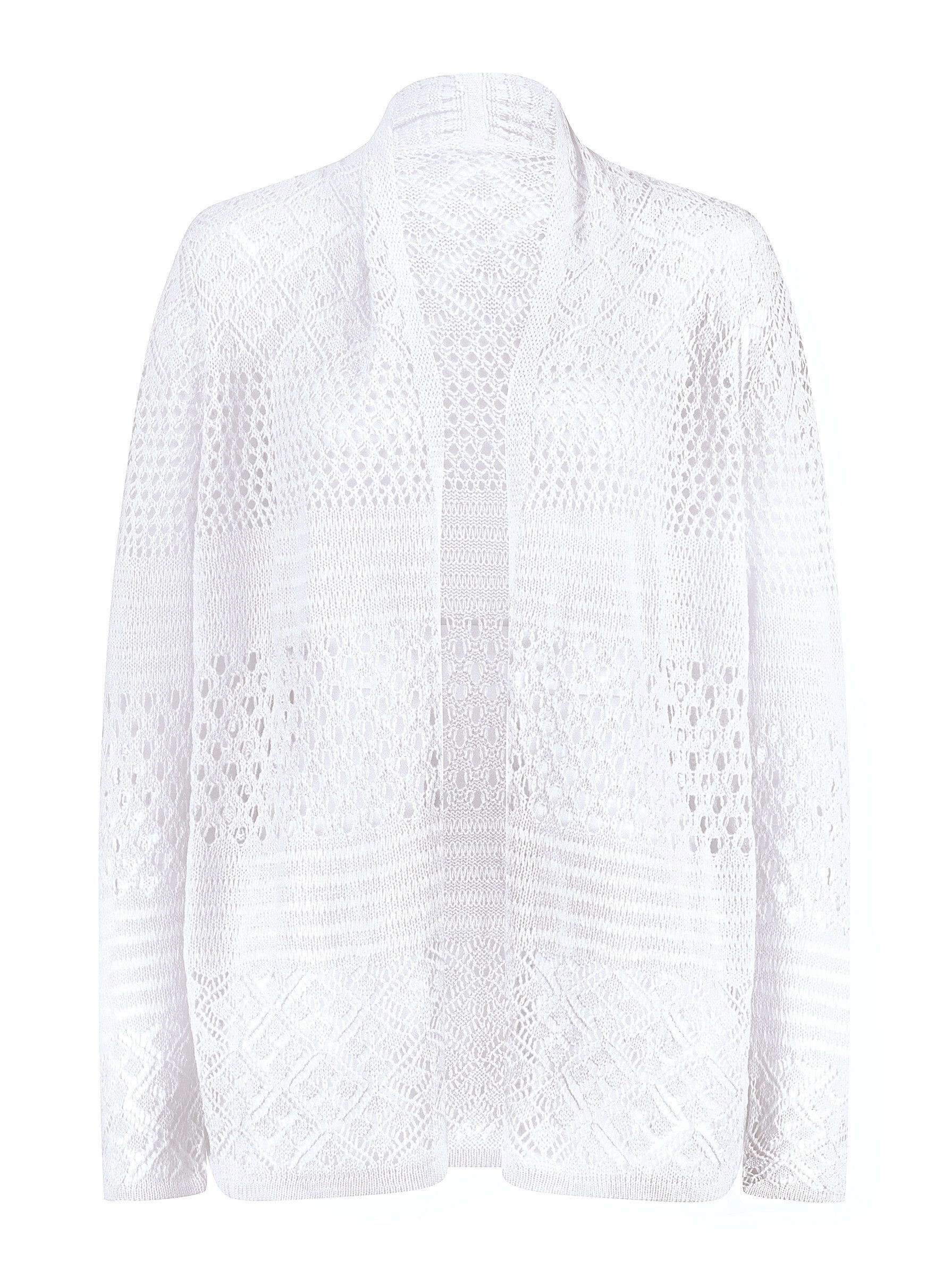 Sieh an! Strickjacke Ajourstrickjacke