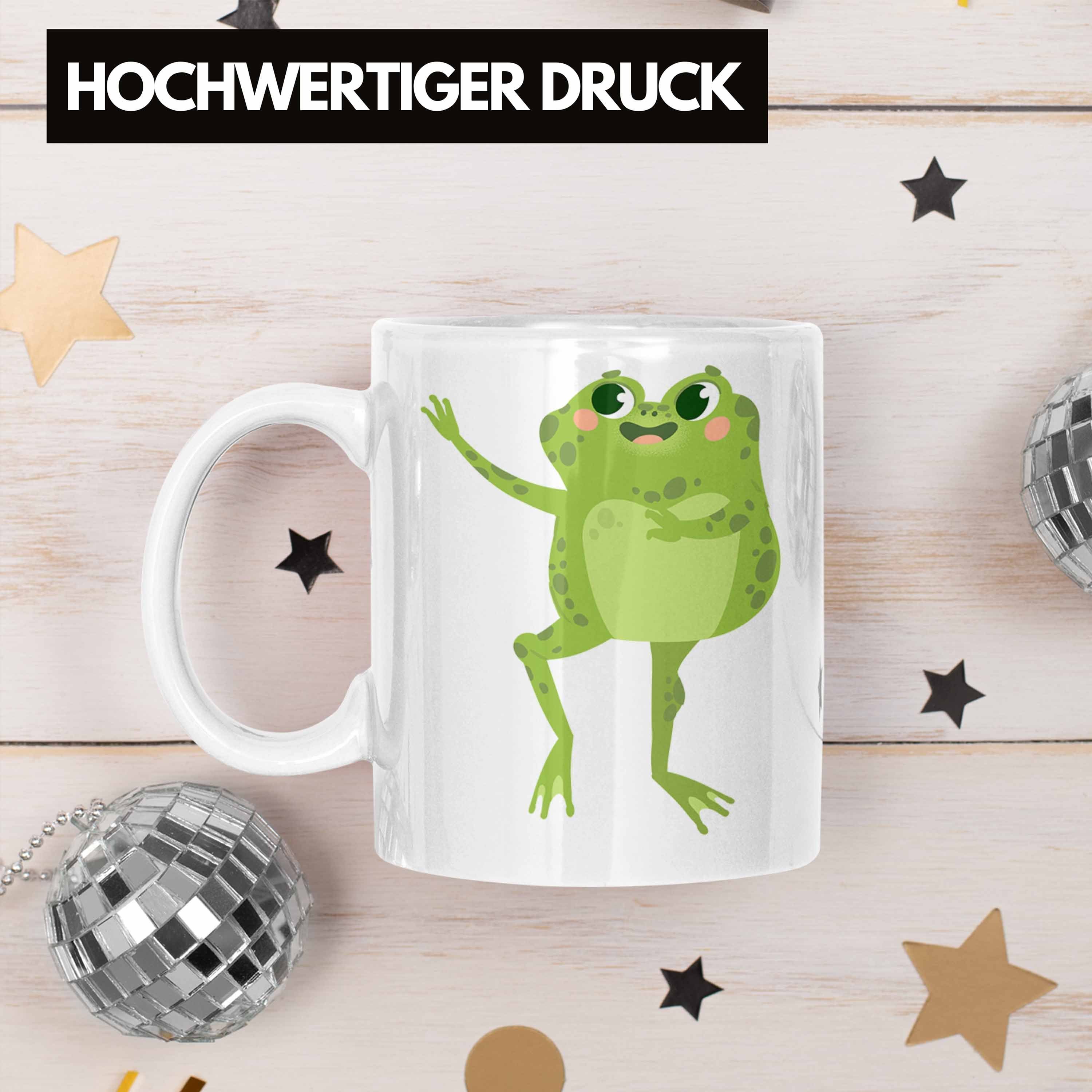 Frosch Trendation Schwarz Witzig Tasse Tasse Grafik Geschenk Lustig