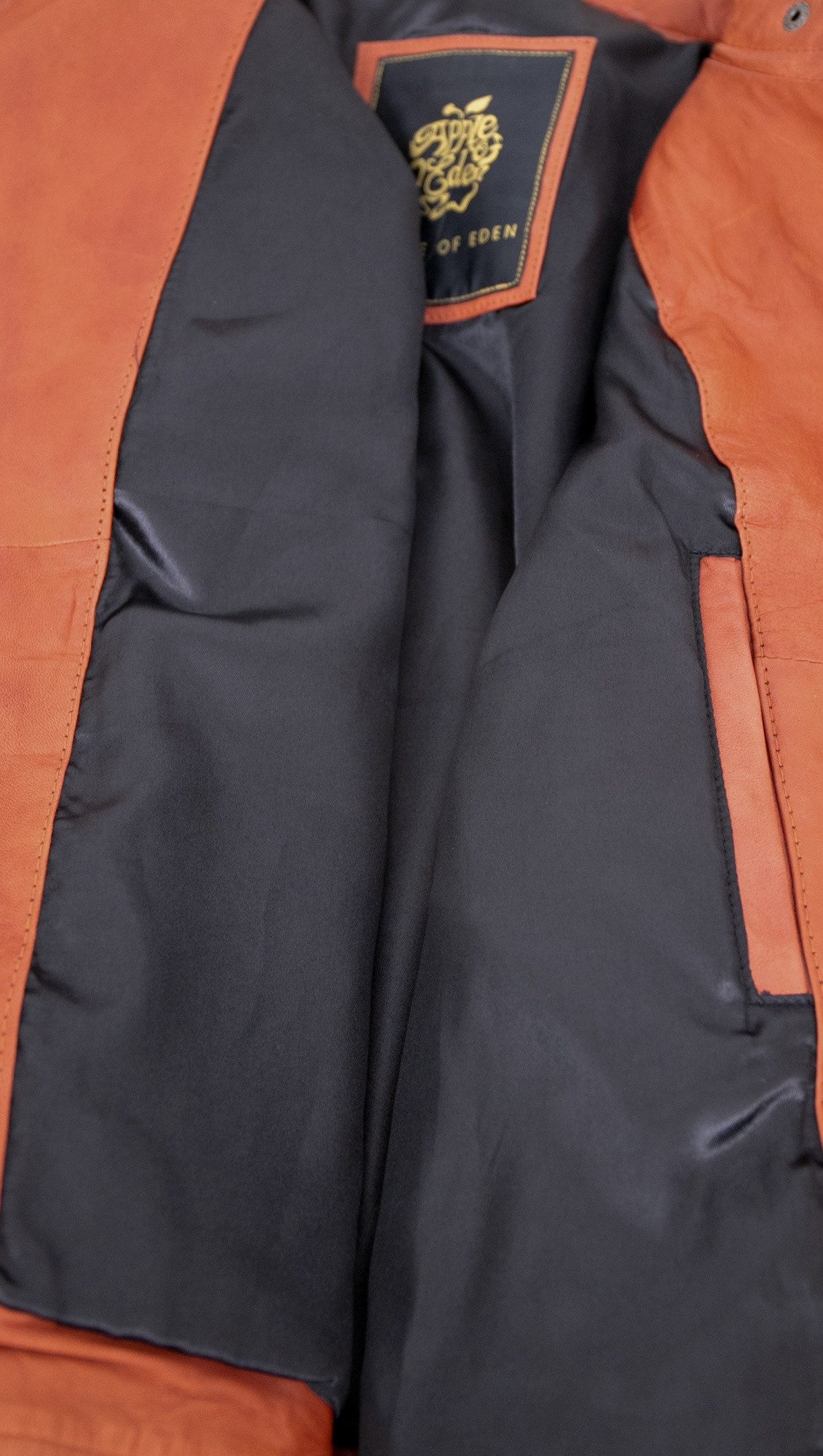 Apple of Eden Lederjacke AOE-118 Apple of Eden - Damen Lederjacke Kruzjacke Lammnappa burned orange