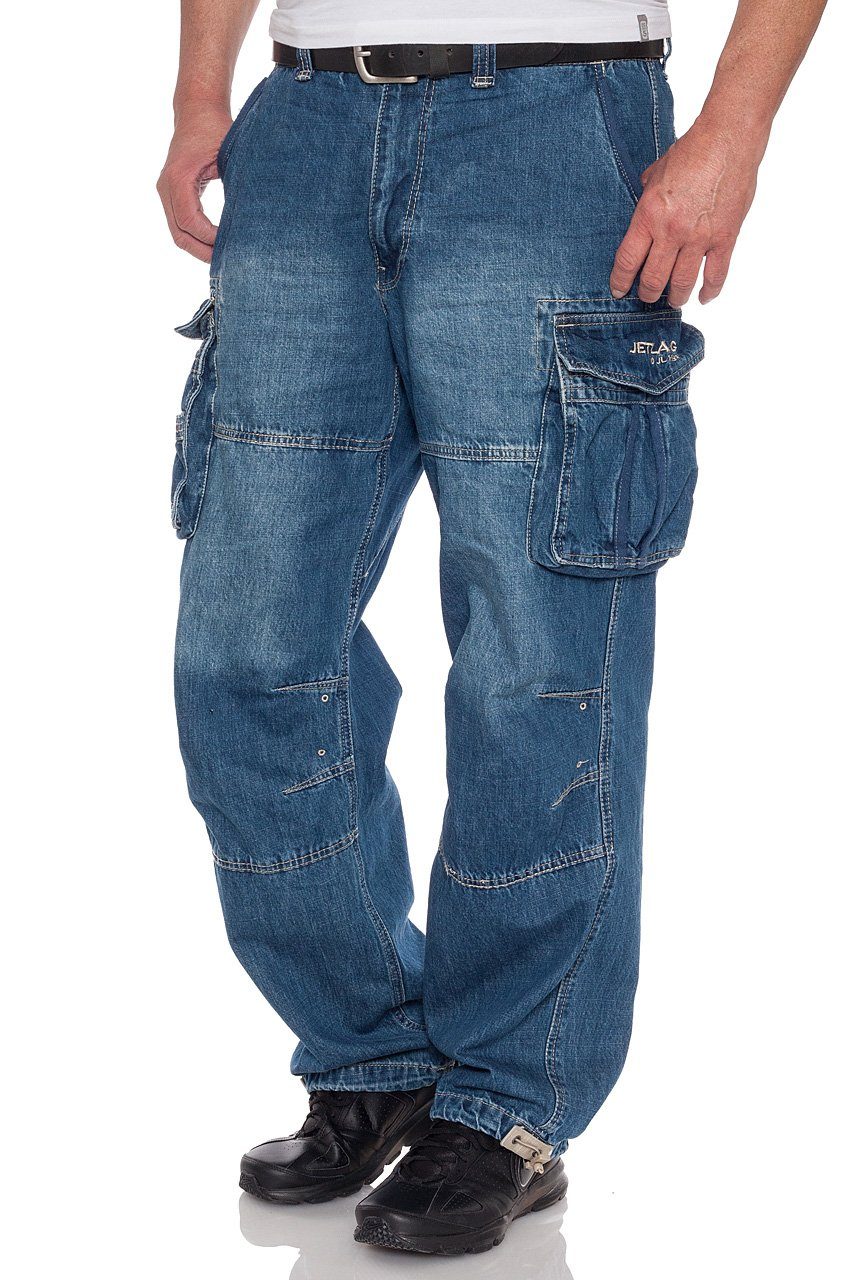 Jet Lag Cargojeans »Safety A«, bequeme Jeans Cargohose mit einem weit  geschnittenen Bein online kaufen | OTTO