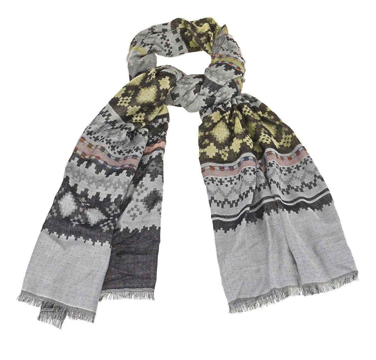 Tamaris Schal Tamaris Scarf, (Set, 1-St. 1-teilig), Damen Schal grafisches Muster