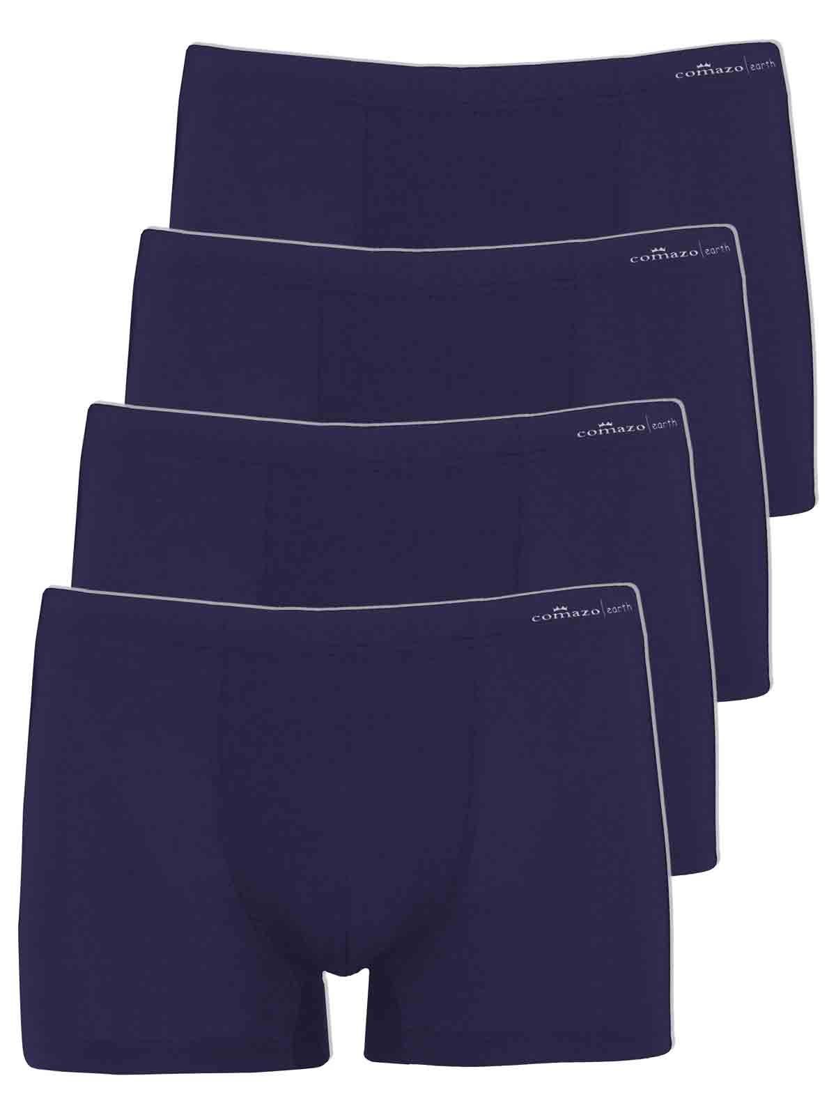 COMAZO Retro Pants 4er Pack Herren Pants ohne Eingriff (Spar-Set, 4-St) Vegan marine