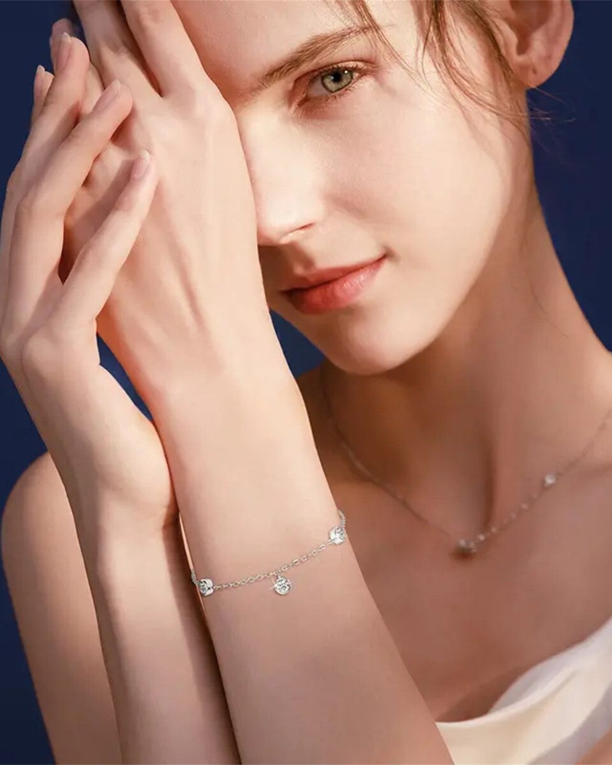 Staufergold Tennisarmband Tennis-Armband „Fine Line“ Silber, hypoallergen und wasserfest