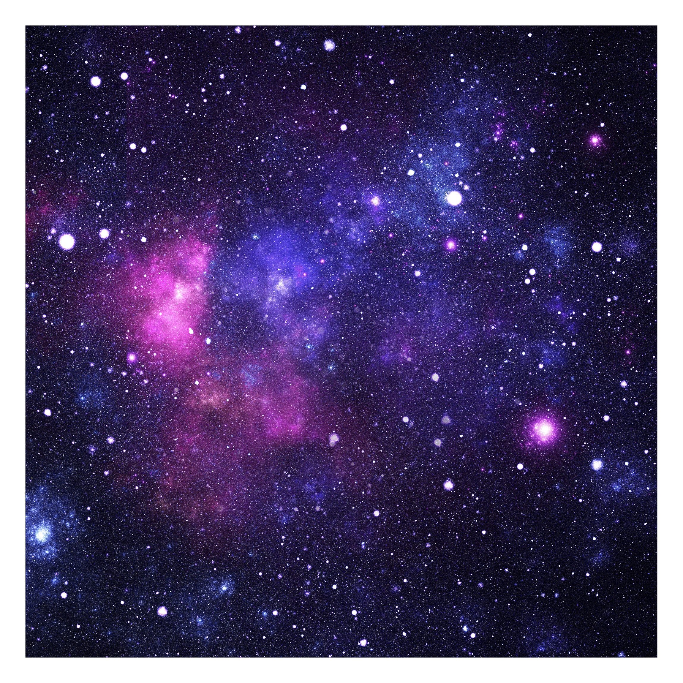 Bilderdepot24 Kindertapete Kinderzimmer Galaxie Weltall Weltraum Kinder Wanddeko Sterne Lila Rosa, Glatt, Matt, (Vliestapete inkl. Kleister oder selbstklebend), Mädchenzimmer Jungenzimmer Babyzimmer Bildtapete Fototapete Wandtapete