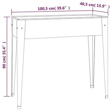 vidaXL Blumentopf Pflanzkübel 100,5x40,5x90 cm Verzinkter Stahl (1 St)