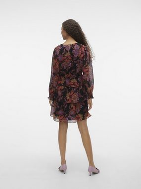 Vero Moda Spitzenkleid Kara (1-tlg) Drapiert/gerafft, Volant, Rüschen