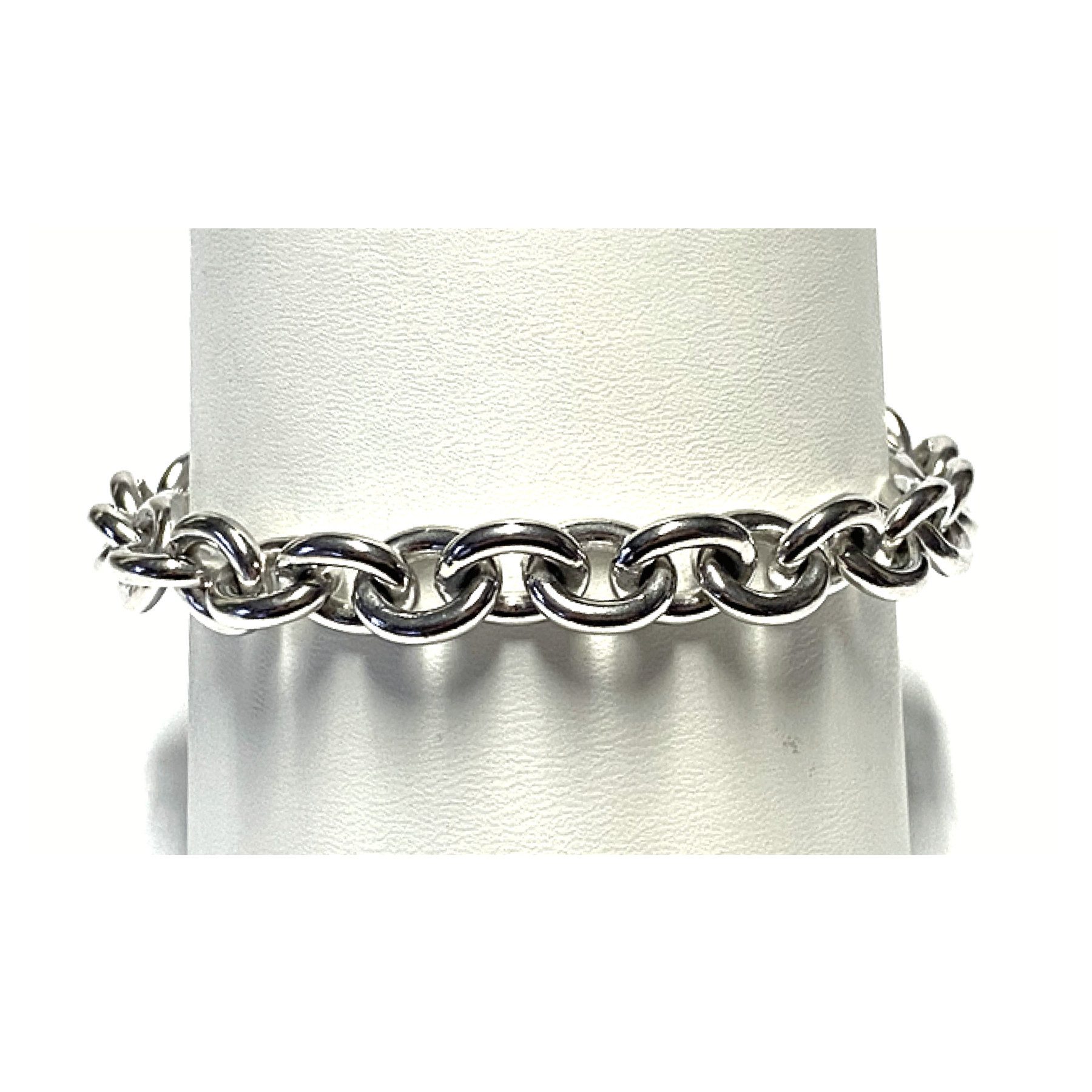 Edelschmiede925 Silberkette Armband 925/- Sterling Silber rhod massiv glanz schwer Rundanker 21cm