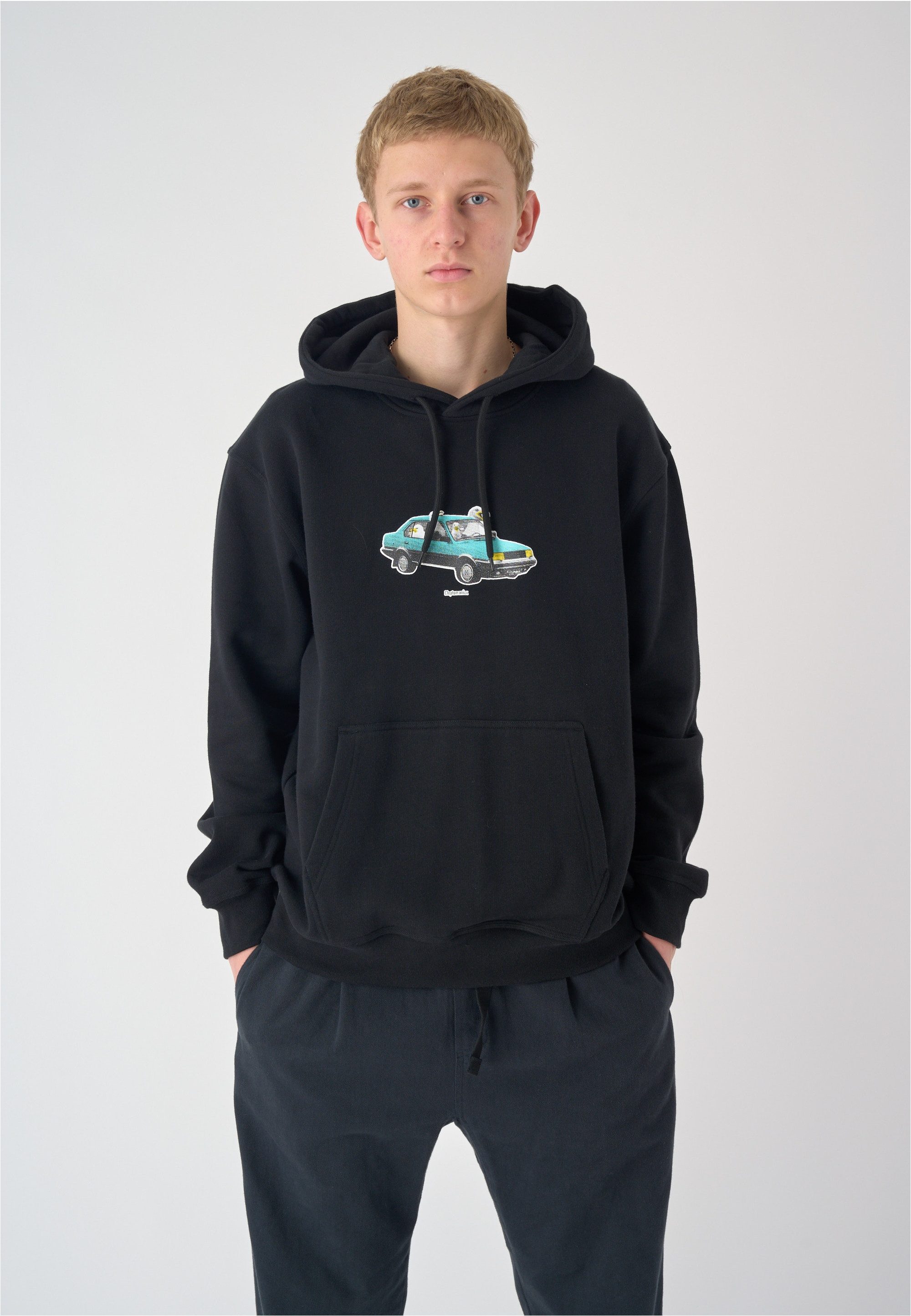 Cleptomanicx Kapuzensweatshirt Carsharing im lockeren Schnitt