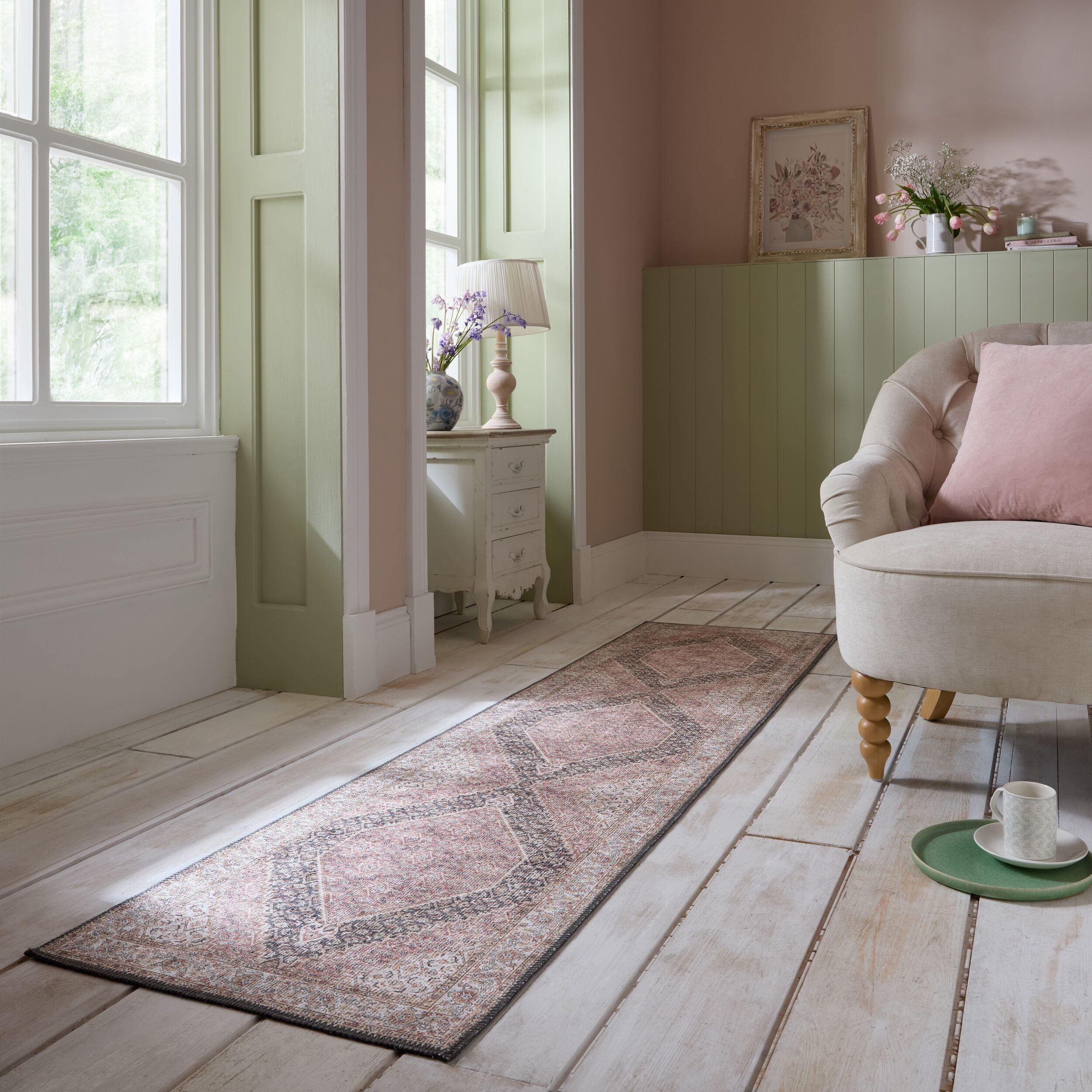 FLAIR RUGS Teppich Briony, rechteckig, Höhe: 4 mm, Waschbarer Traditioneller Teppich