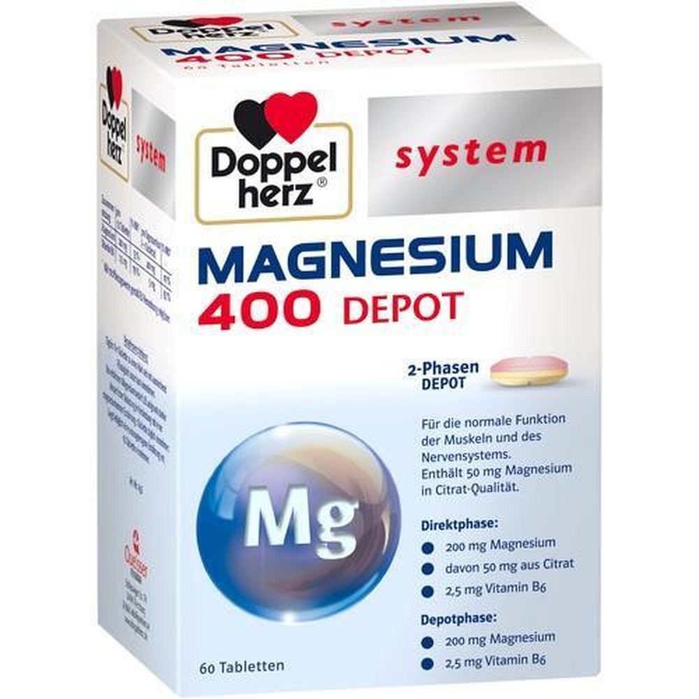 Doppelherz DOPPELHERZ Magnesium 400 Depot system Tabletten 60St Tabletten
