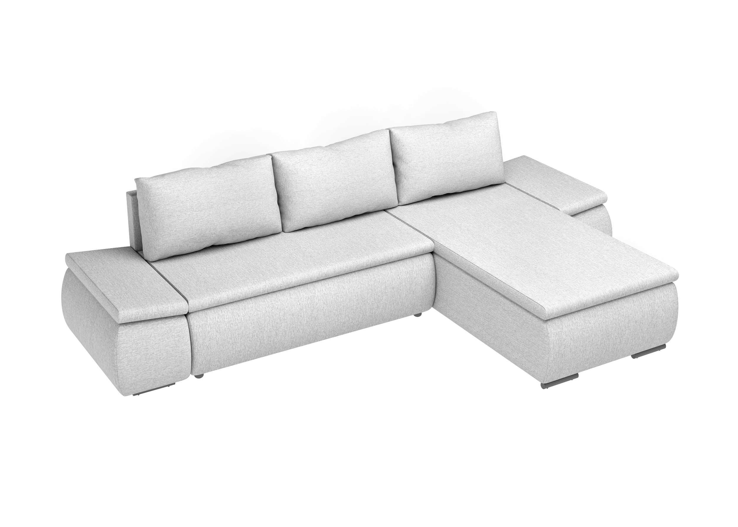 stellbar, im frei L-Form, Stylefy Eckcouch, Olin, links Bettfunktion, mane bestellbar, mit Design mit Ecksofa Wellenfederung, rechts oder Raum Modern