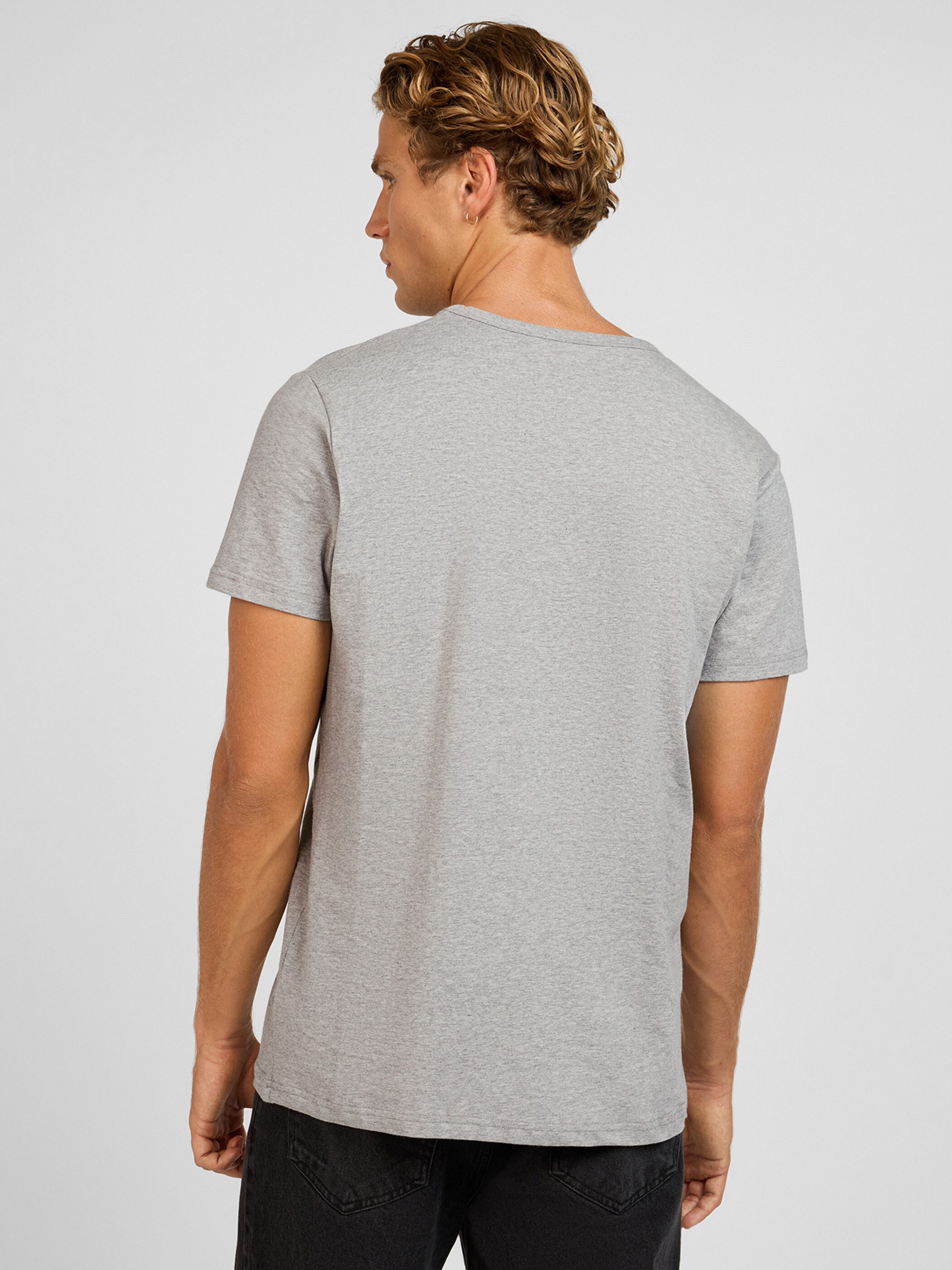 Yazubi T-Shirt Set Herren Basic Regular Fit 5er-Pack (Packung, 5-tlg., 5er-Pack) Baumwolle mit Stretch, Rundhals, Kurzarm, Unterziehshirt, weich